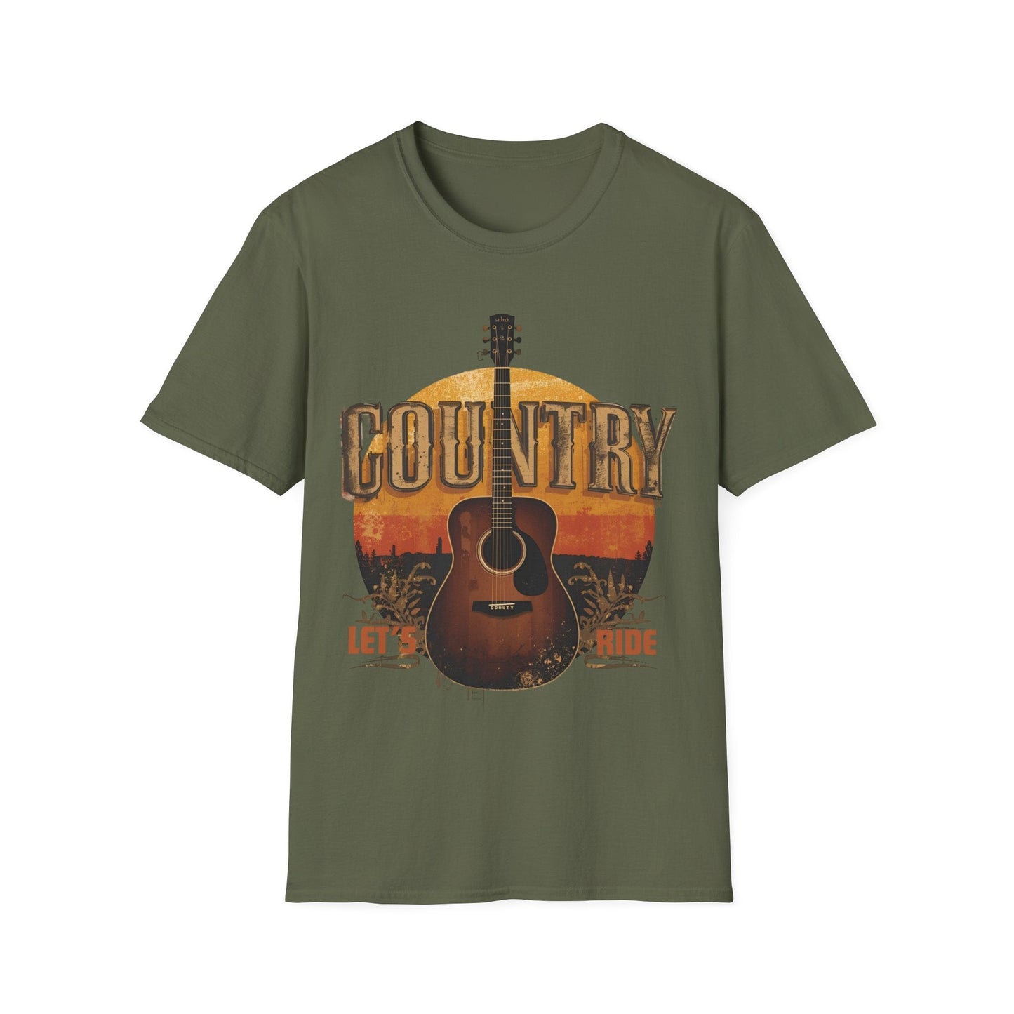 Country Music Let's Ride Graphic Tee, - SJM Print Store