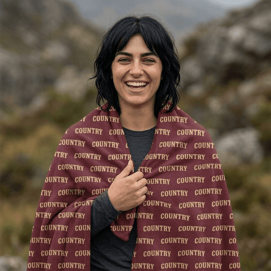 Country Pattern Sherpa Blanket - SJM Print Store