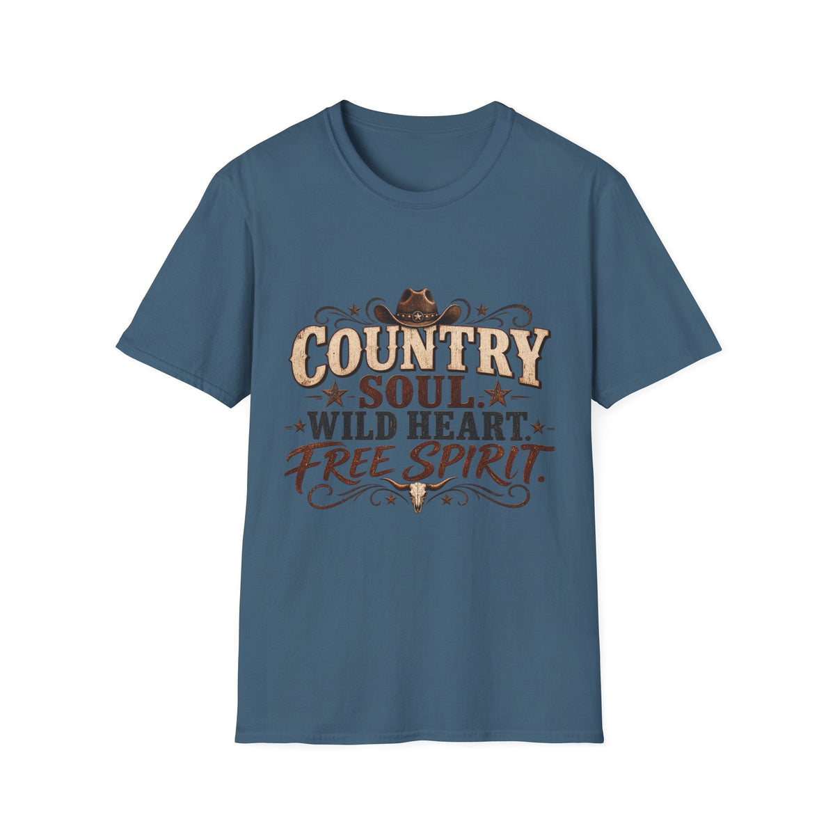 Country Soul Wild Heart Free Spirit T-Shirt – Western Country Tee - SJM Print Store