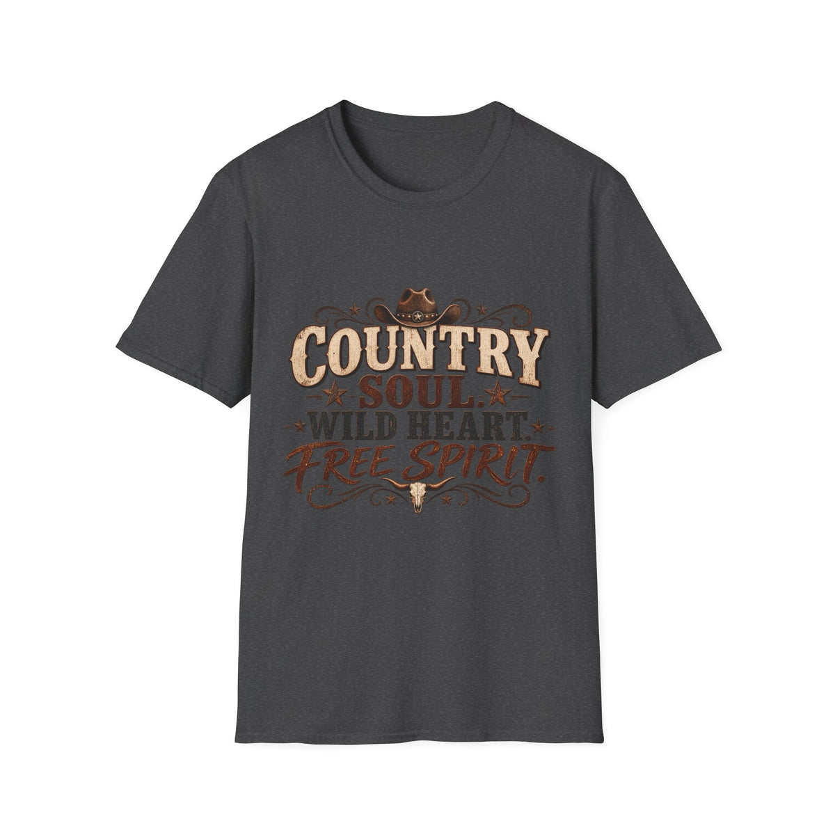 Country Soul Wild Heart Free Spirit T-Shirt – Western Country Tee - SJM Print Store