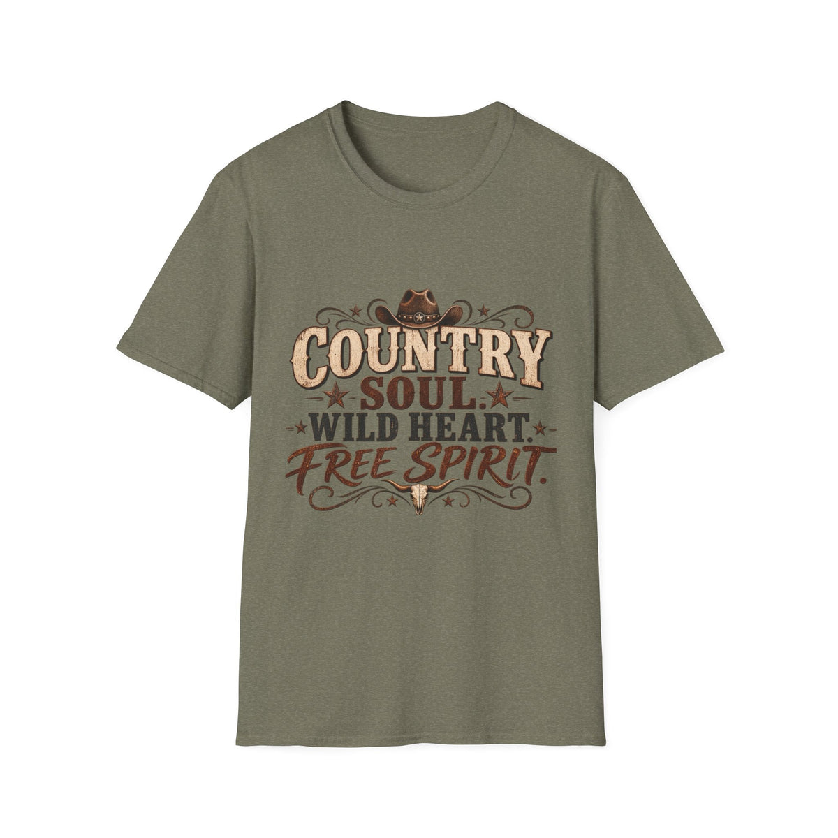 Country Soul Wild Heart Free Spirit T-Shirt – Western Country Tee - SJM Print Store
