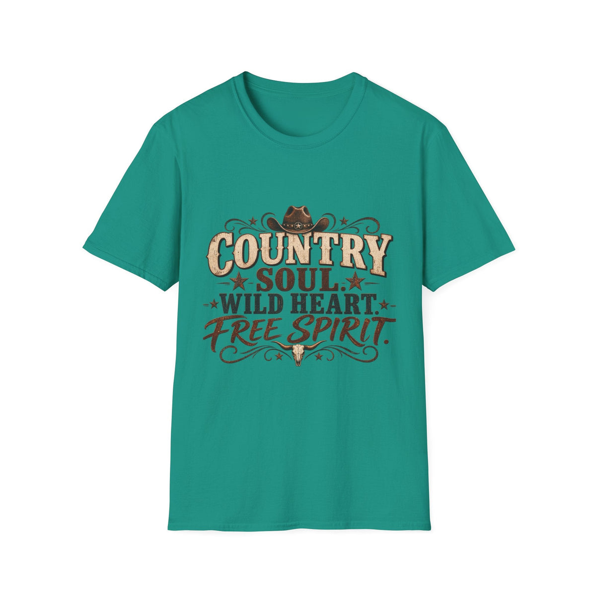 Country Soul Wild Heart Free Spirit T-Shirt – Western Country Tee - SJM Print Store