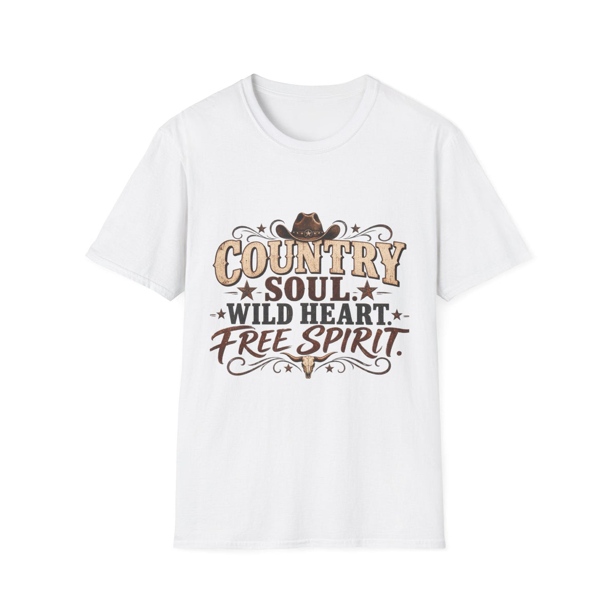 Country Soul Wild Heart Free Spirit T-Shirt – Western Country Tee - SJM Print Store