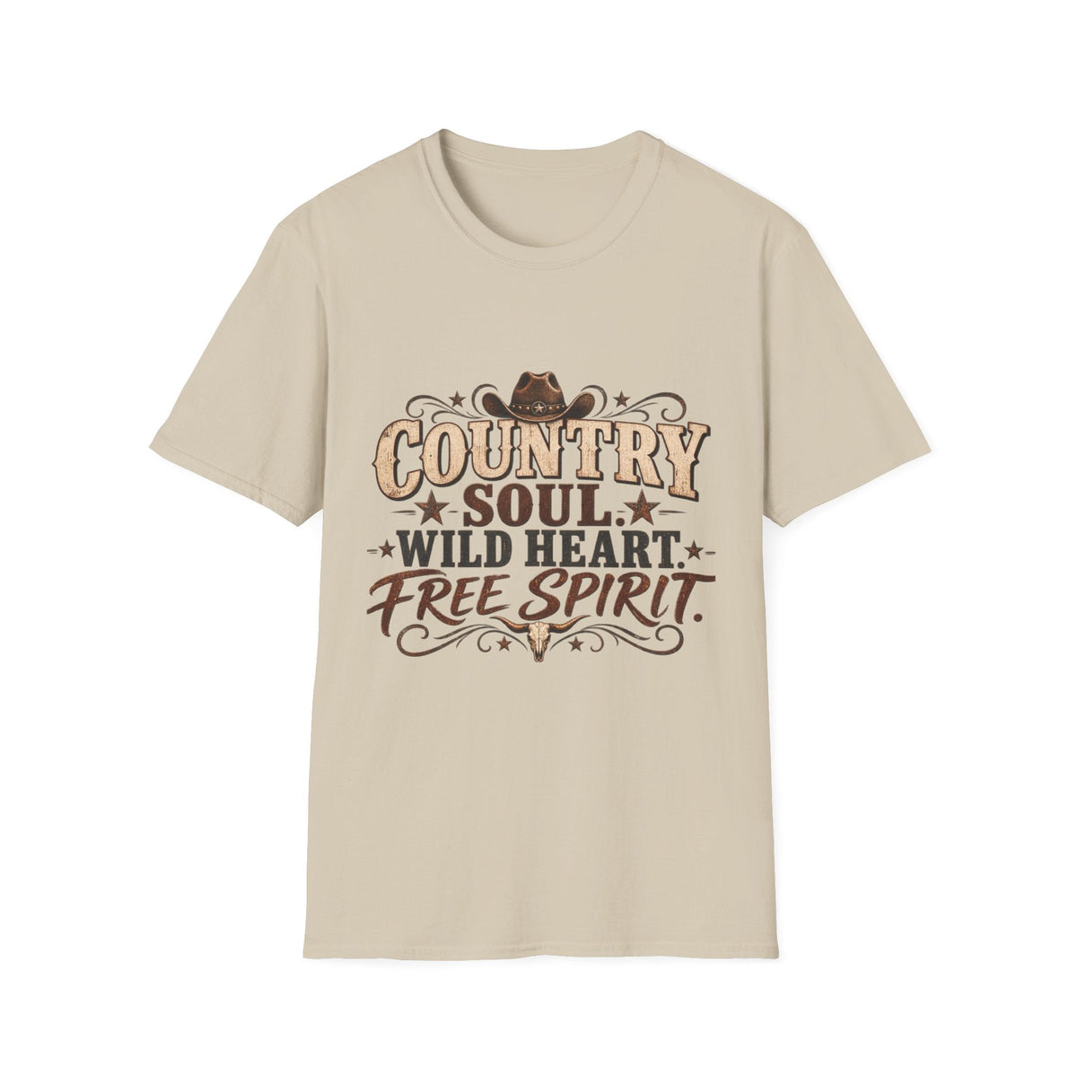 Country Soul Wild Heart Free Spirit T-Shirt – Western Country Tee - SJM Print Store