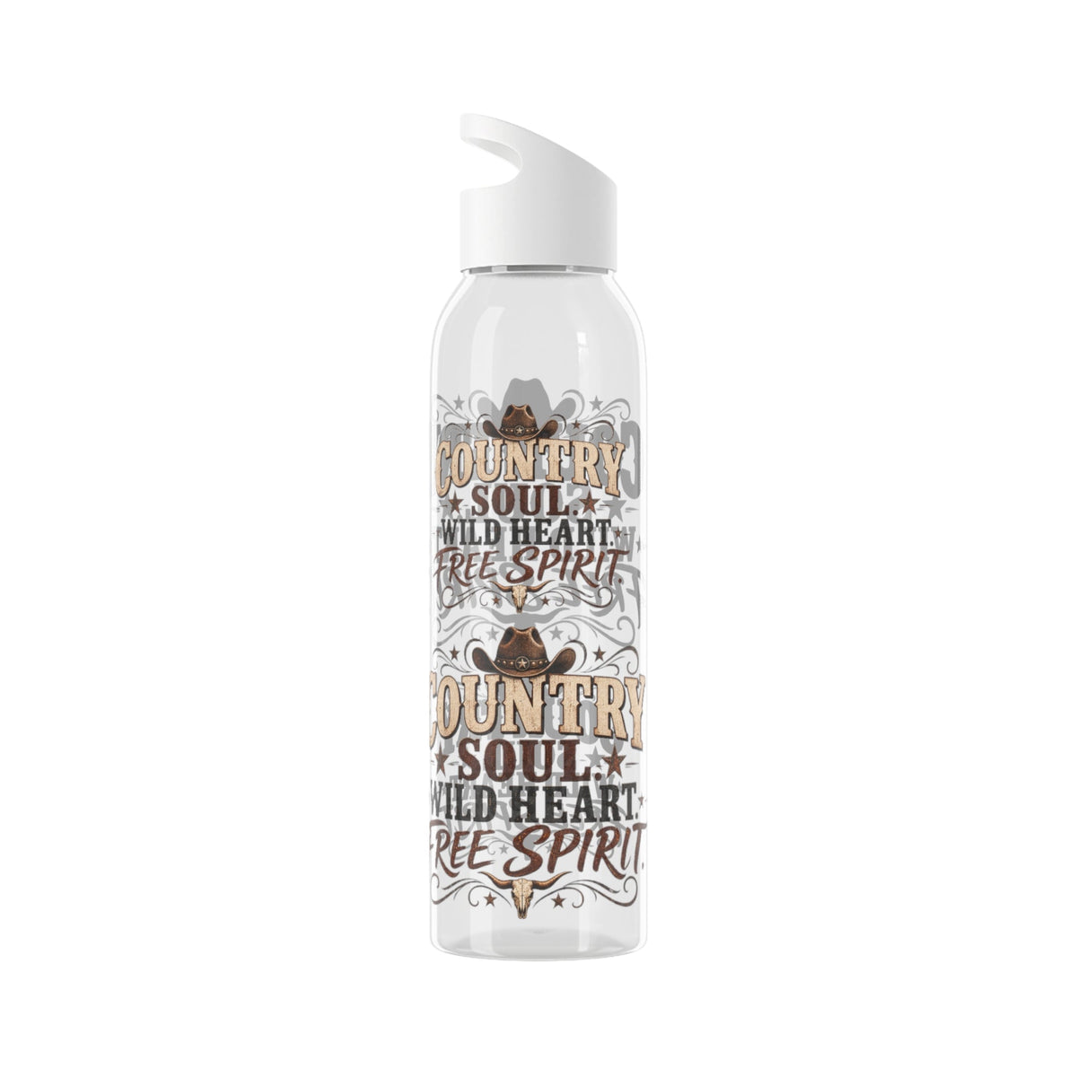 Country Soul Wild Heart Free Spirit Water Bottle – Country Western Bottle - SJM Print Store