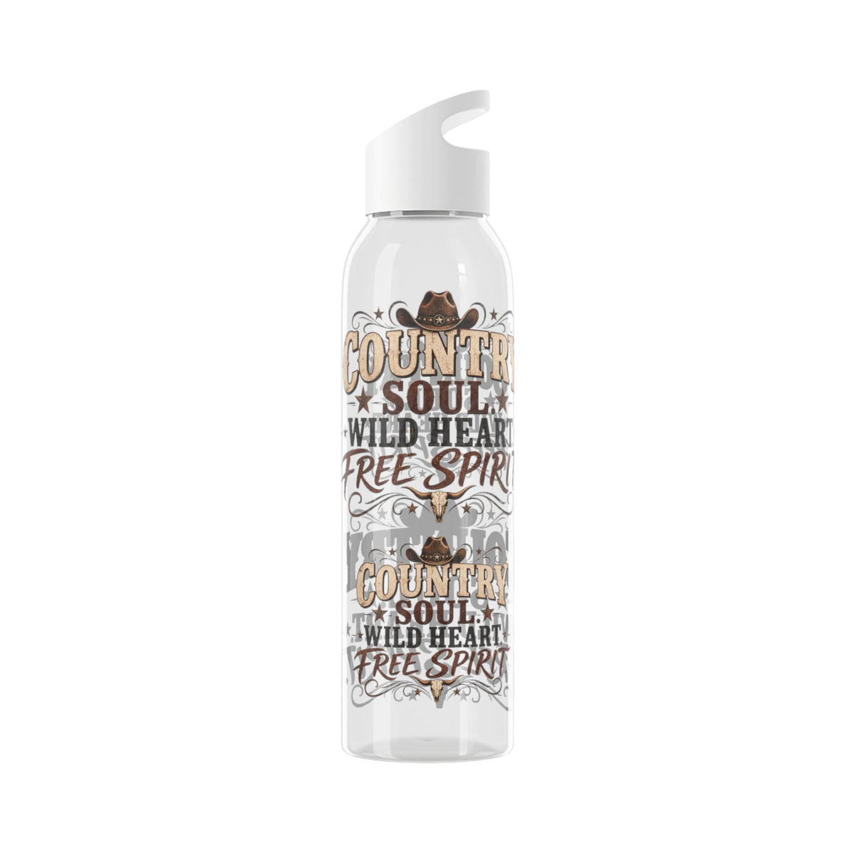 Country Soul Wild Heart Free Spirit Water Bottle – Country Western Bottle - SJM Print Store