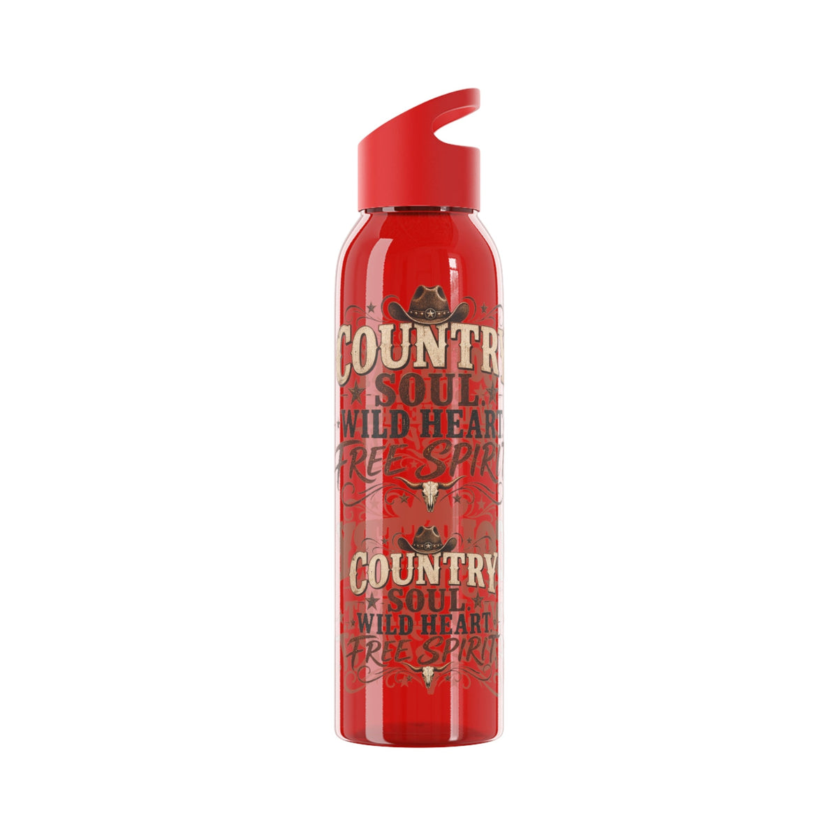 Country Soul Wild Heart Free Spirit Water Bottle – Country Western Bottle - SJM Print Store