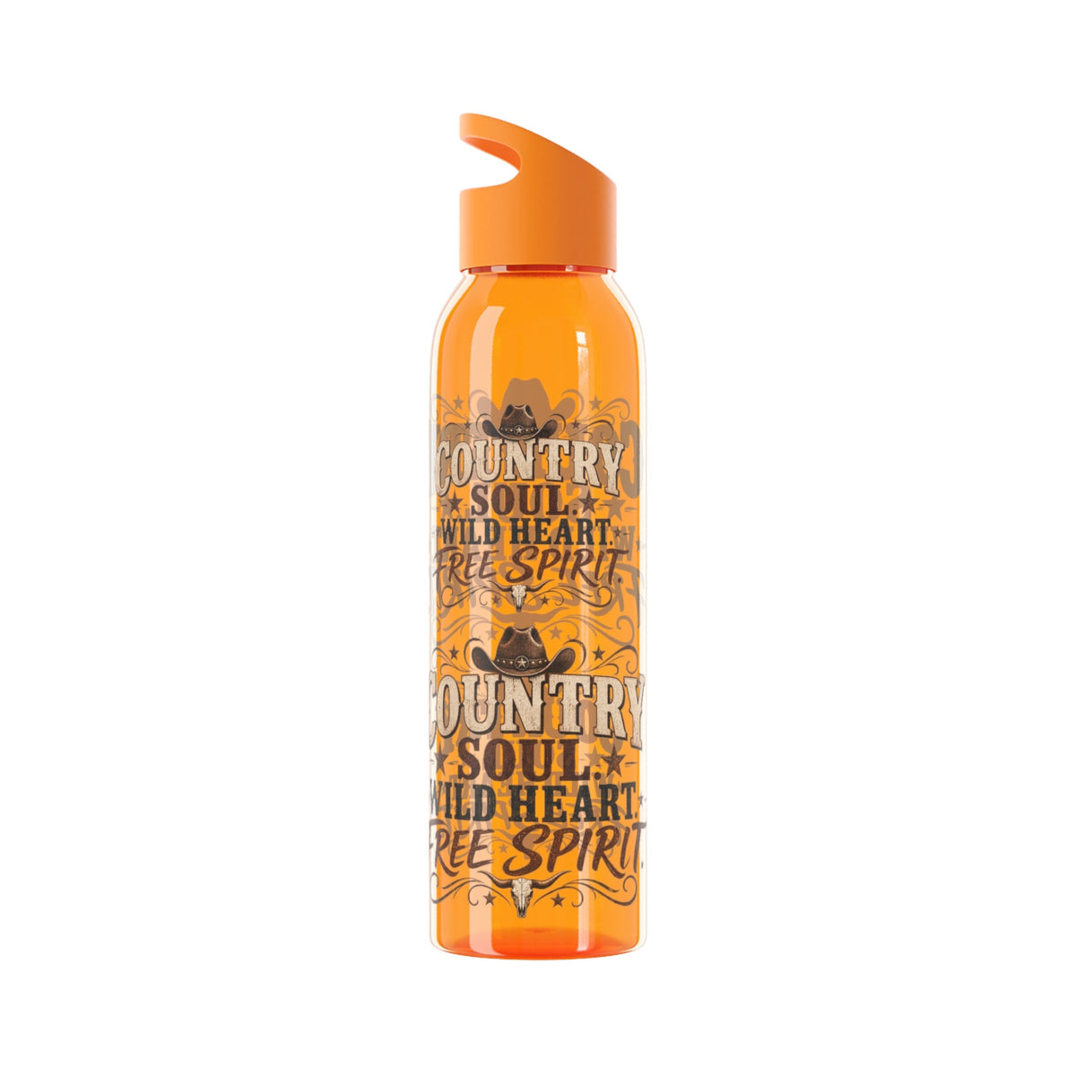 Country Soul Wild Heart Free Spirit Water Bottle – Country Western Bottle - SJM Print Store