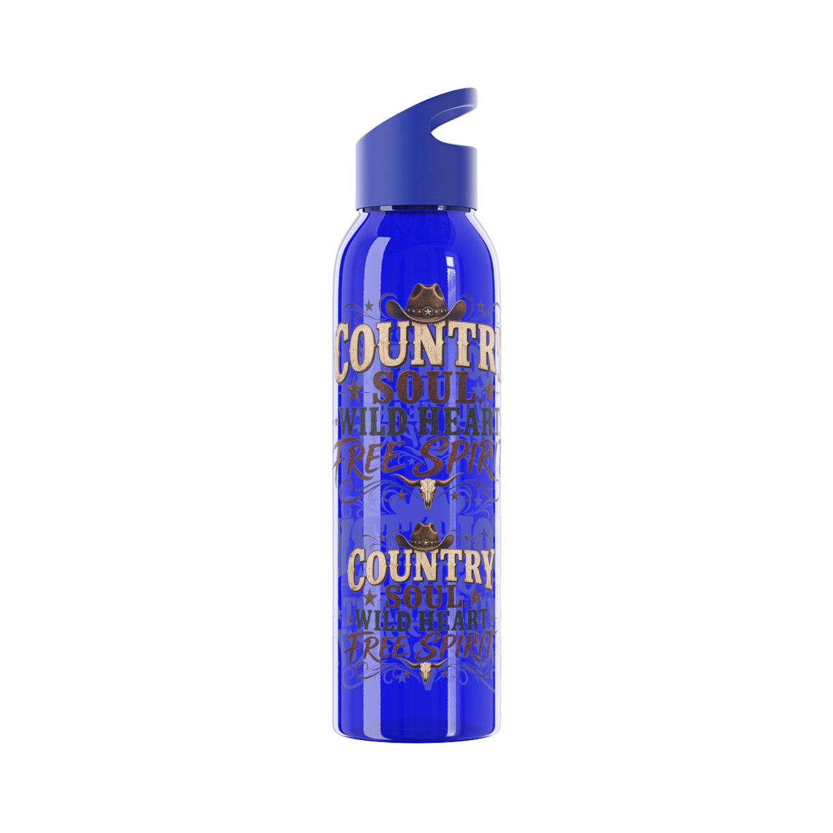 Country Soul Wild Heart Free Spirit Water Bottle – Country Western Bottle - SJM Print Store