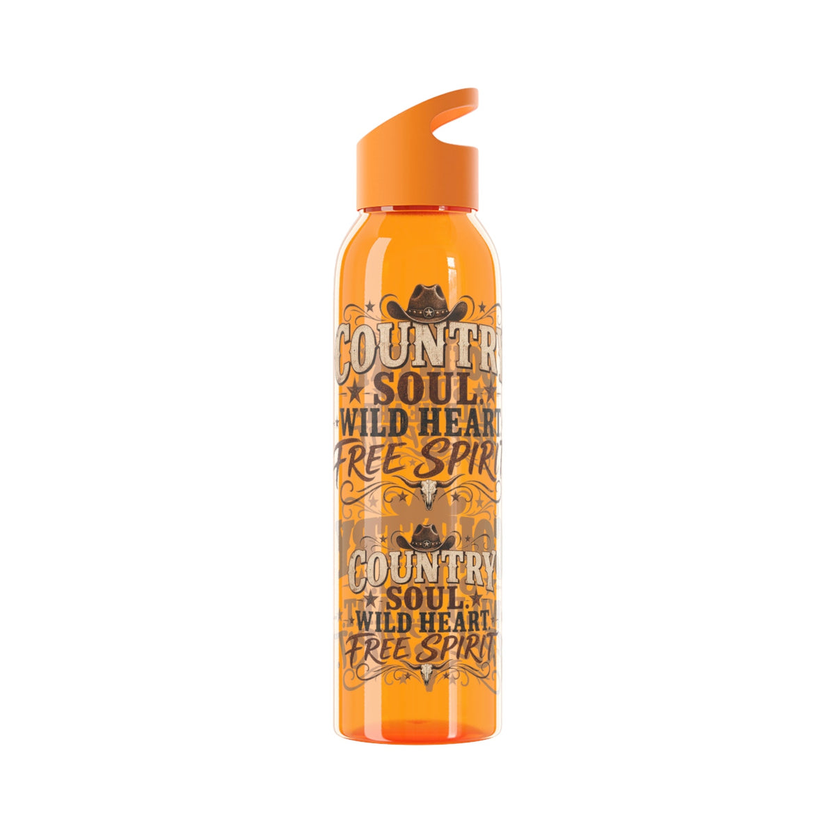 Country Soul Wild Heart Free Spirit Water Bottle – Country Western Bottle - SJM Print Store