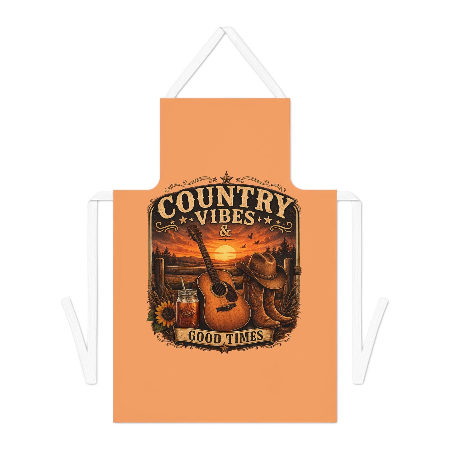 Country Vibes Good Times Apron - SJM Print Store