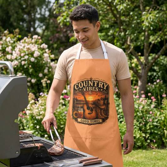 Country Vibes Good Times Apron - SJM Print Store