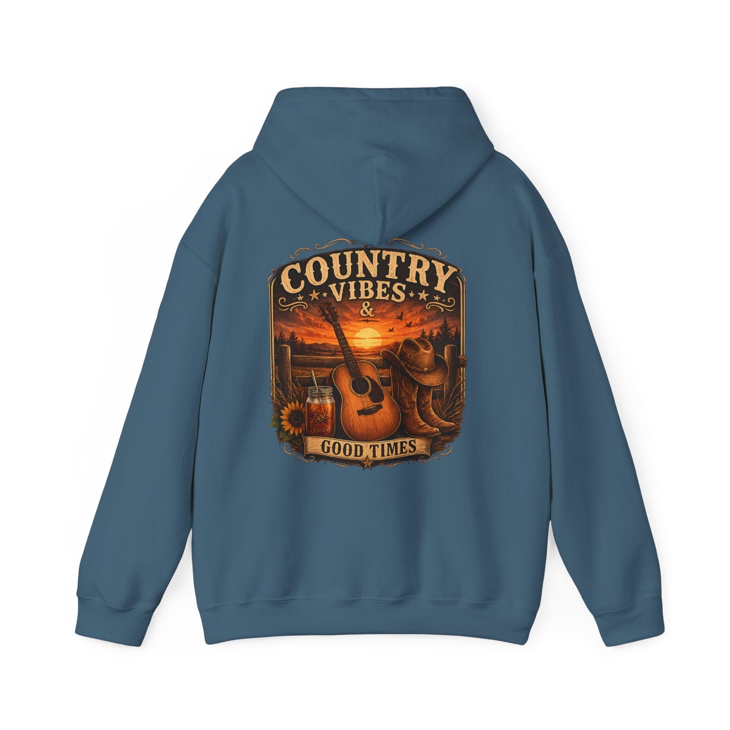 Country Vibes Good Times Hoodie - SJM Print Store