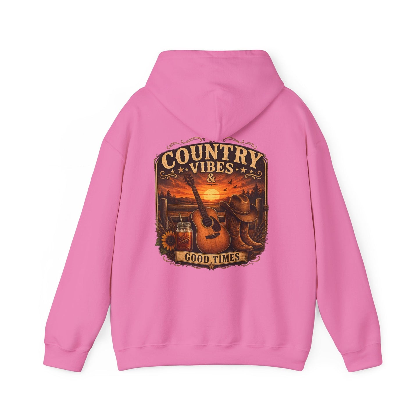 Country Vibes Good Times Hoodie - SJM Print Store
