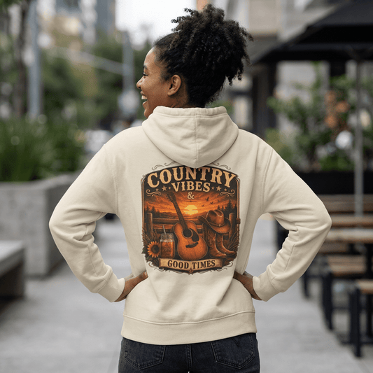 Country Vibes Good Times Hoodie - SJM Print Store