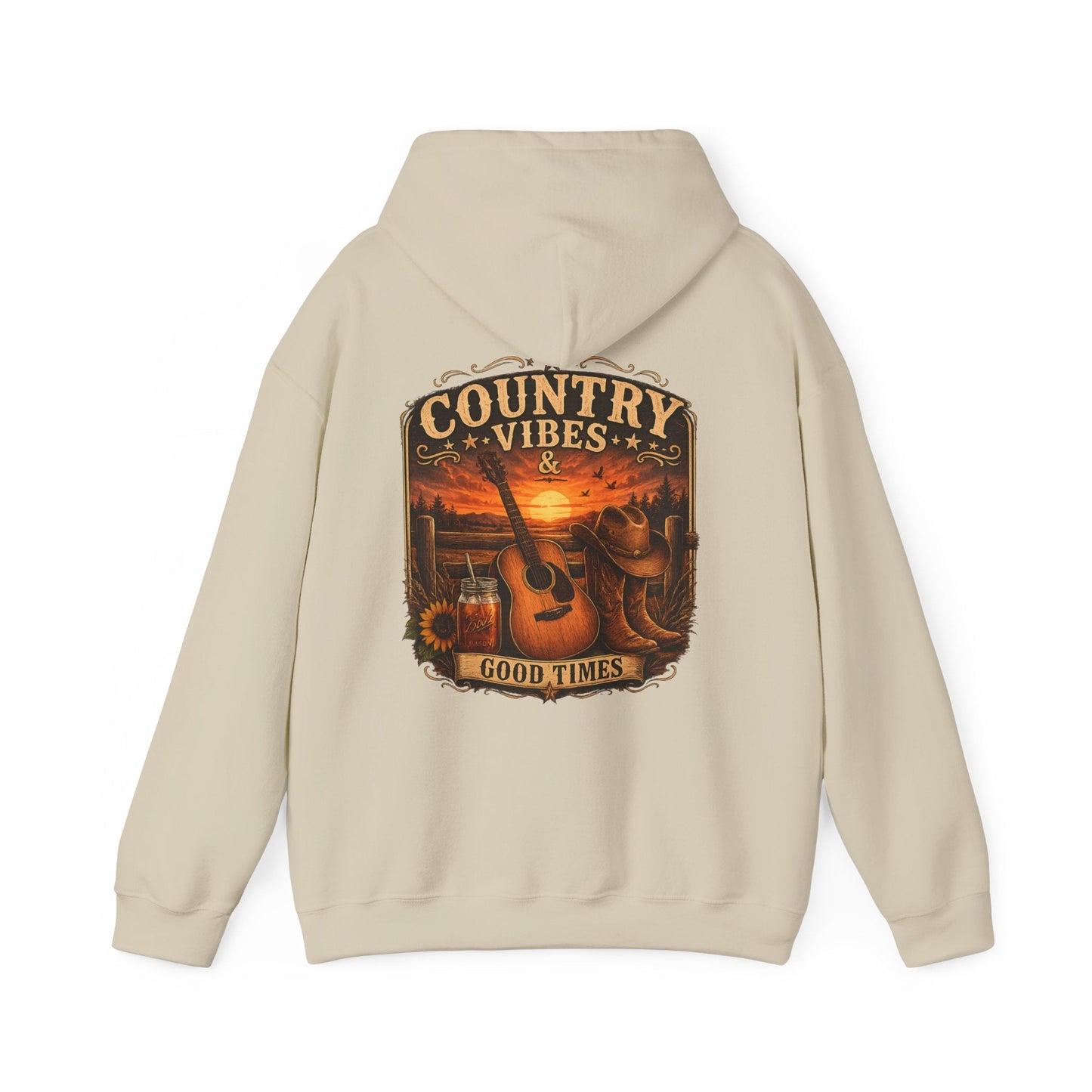 Country Vibes Good Times Hoodie - SJM Print Store