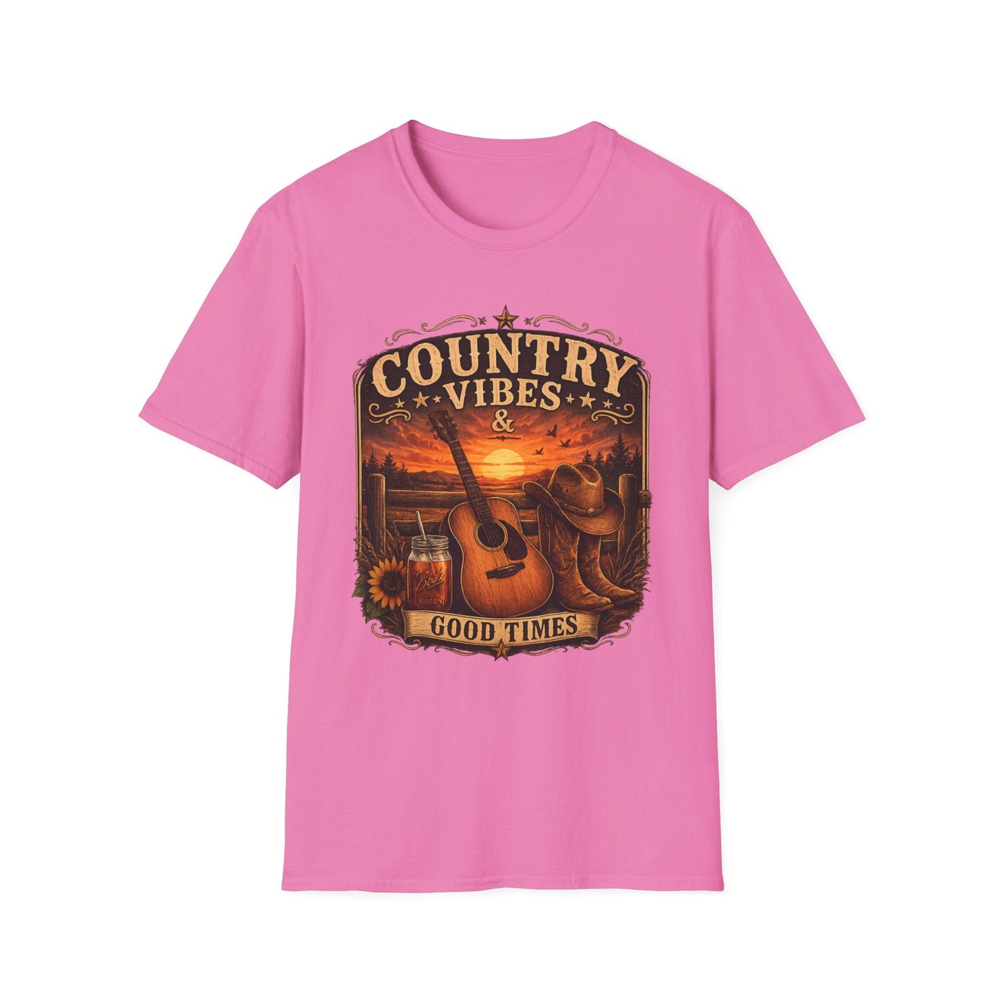Country Vibes Good Times T-Shirt - SJM Print Store