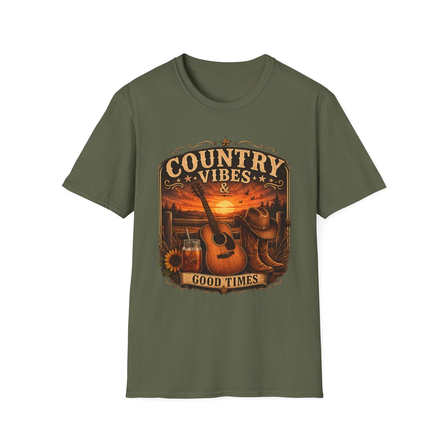 Country Vibes Good Times T-Shirt - SJM Print Store