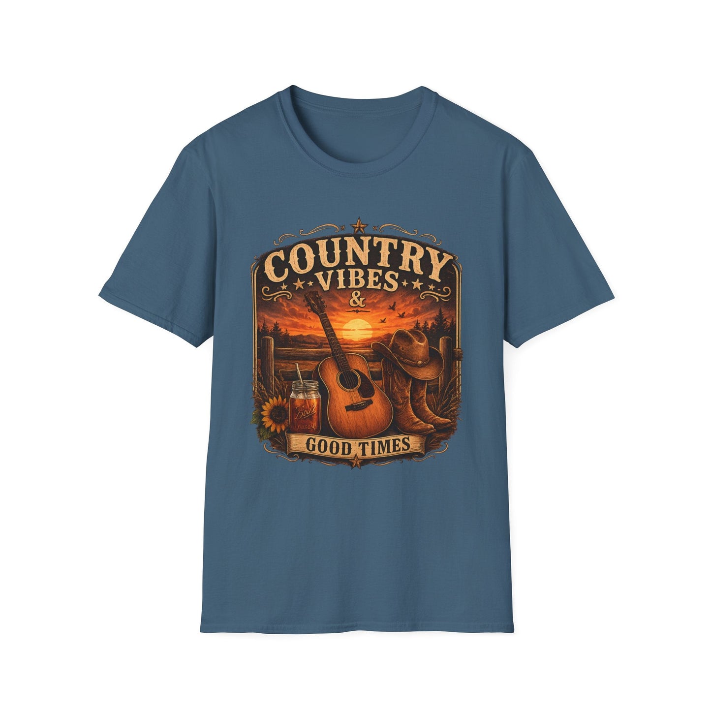 Country Vibes Good Times T-Shirt - SJM Print Store