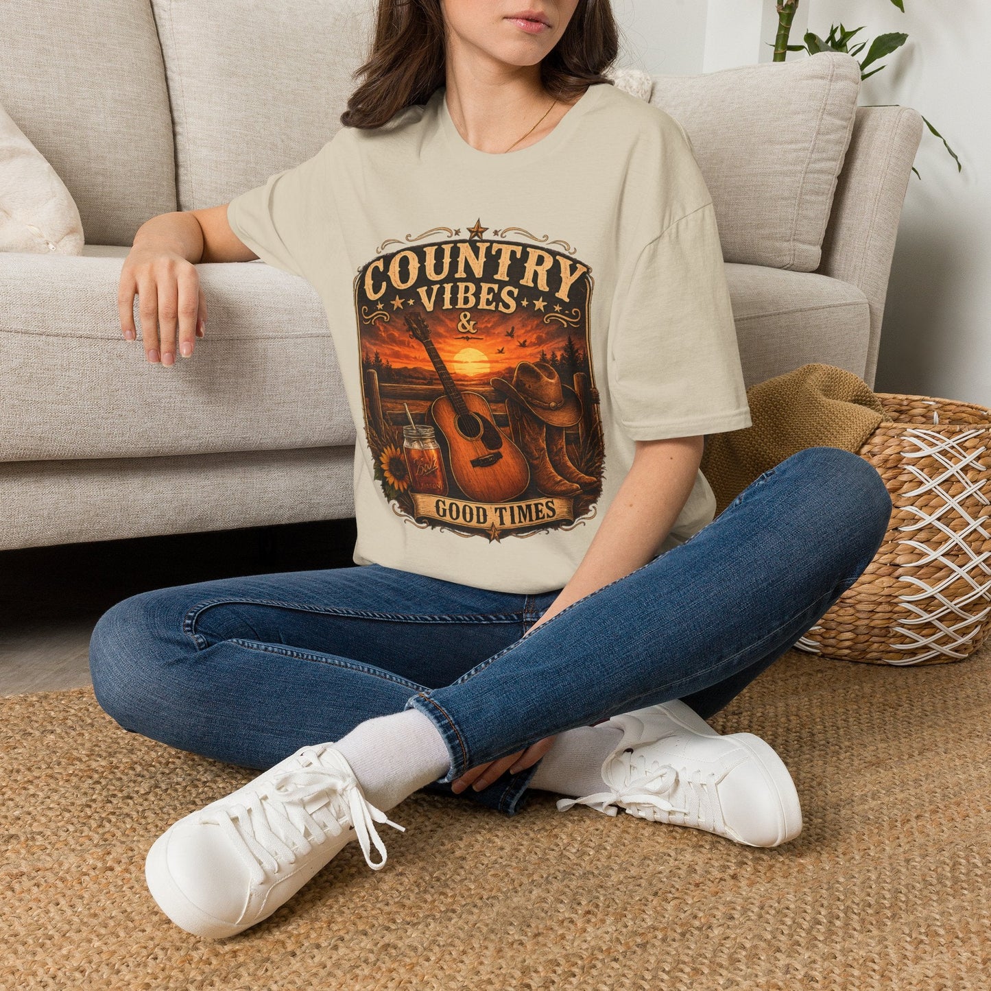 Country Vibes Good Times T-Shirt - SJM Print Store