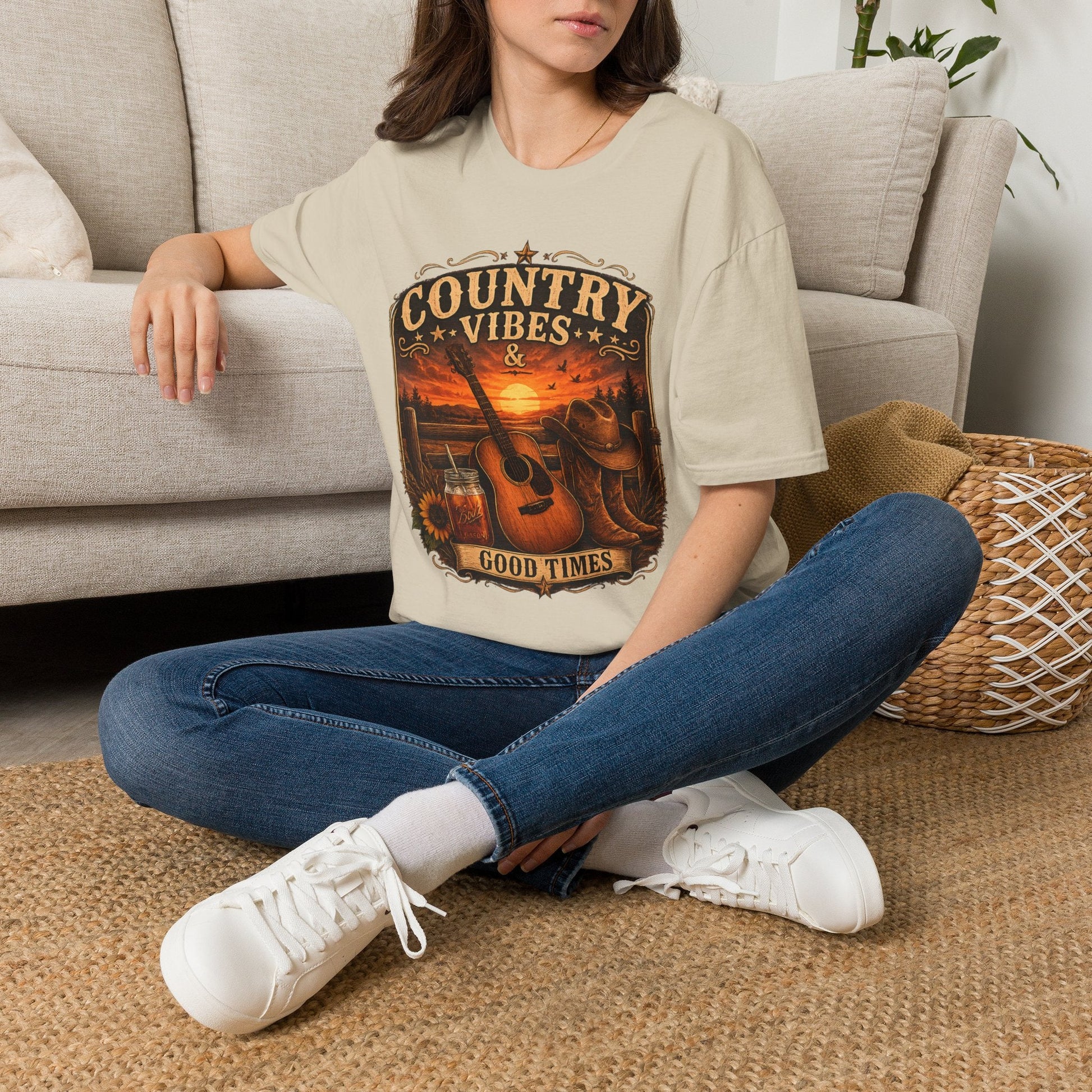 Country Vibes Good Times T-Shirt - SJM Print Store