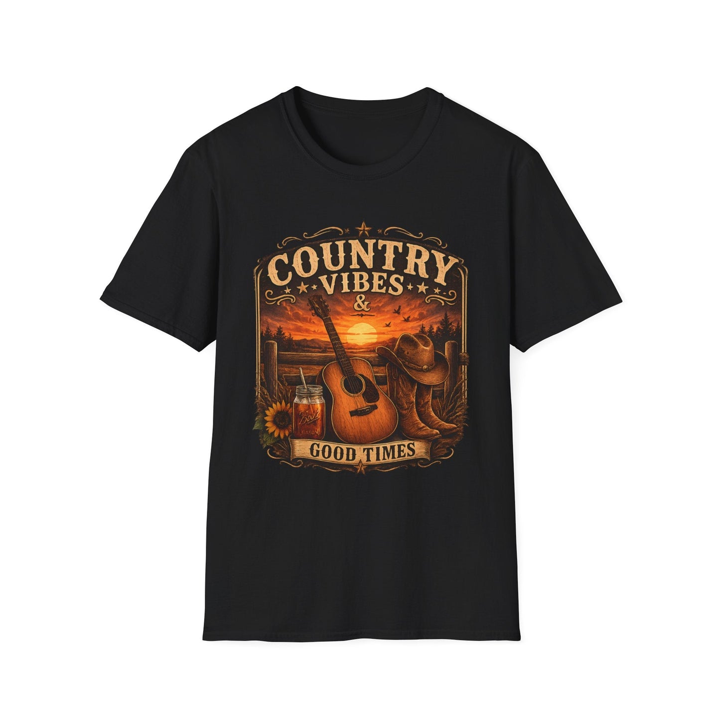Country Vibes Good Times T-Shirt - SJM Print Store