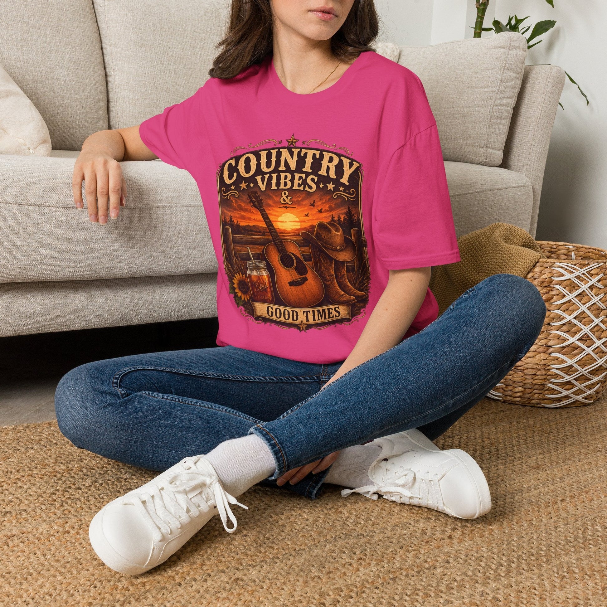 Country Vibes Good Times T-Shirt - SJM Print Store