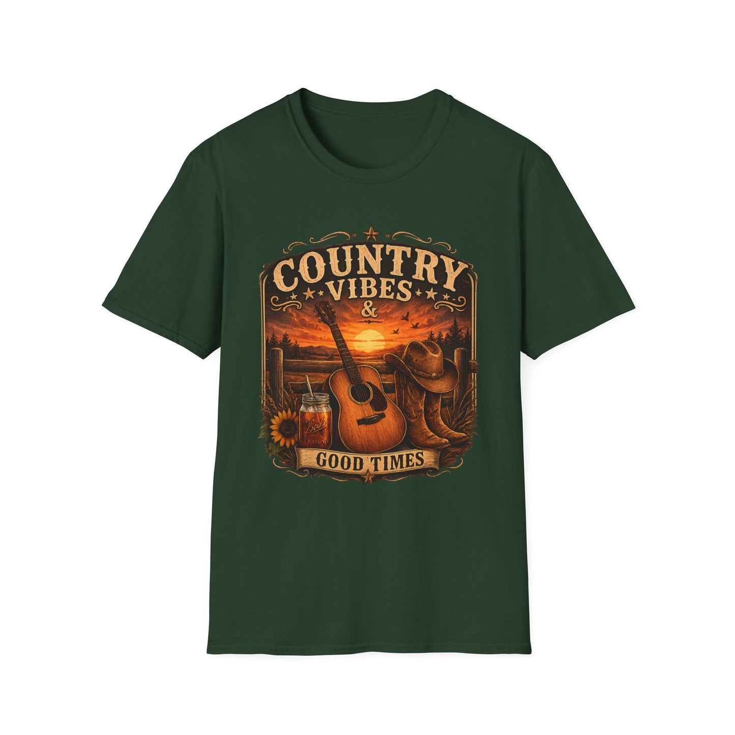 Country Vibes Good Times T-Shirt - SJM Print Store