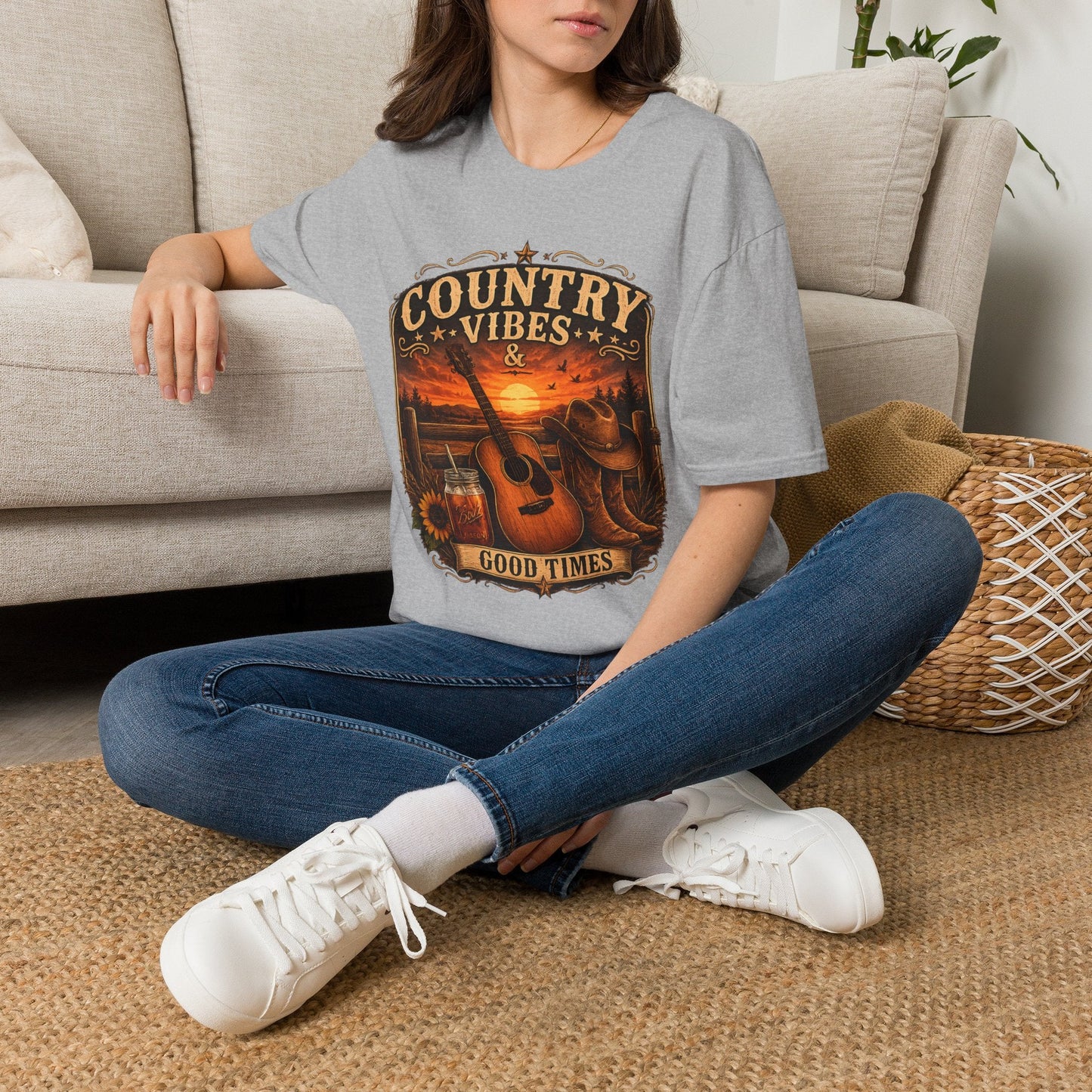 Country Vibes Good Times T-Shirt - SJM Print Store