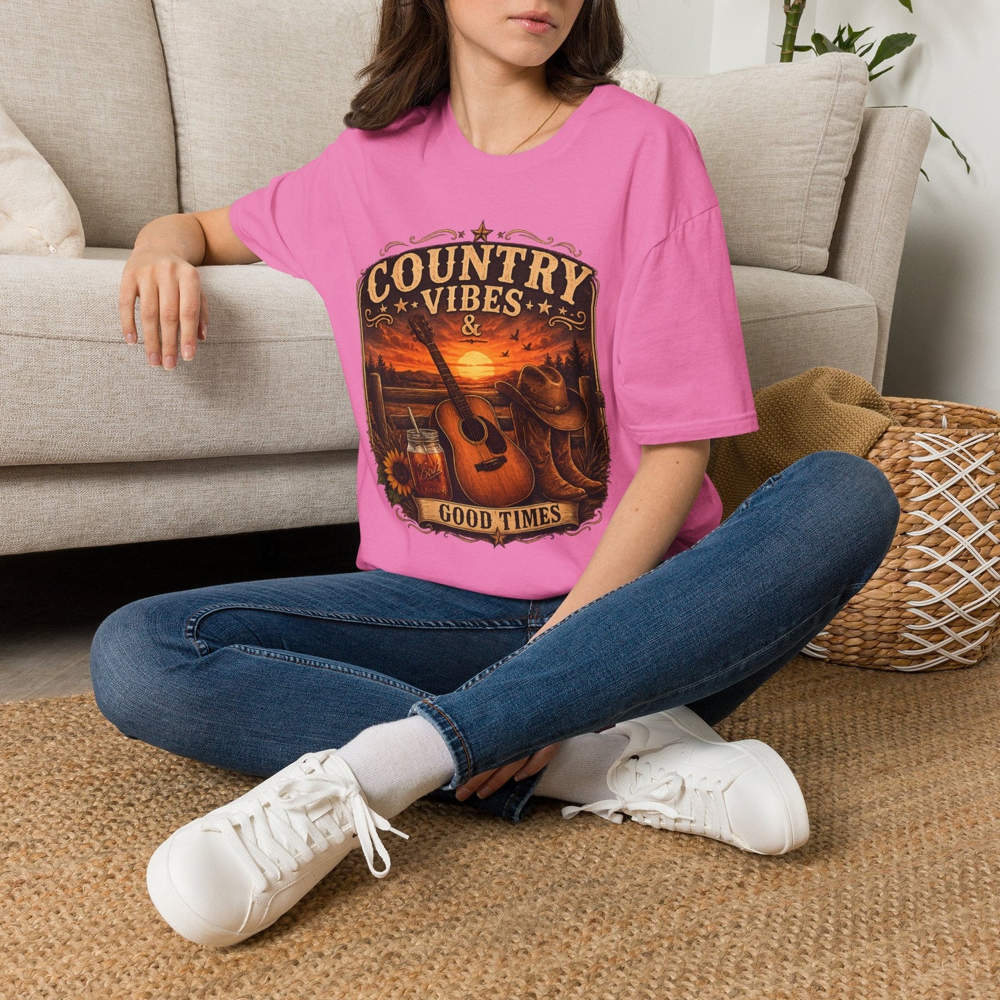 Country Vibes Good Times T-Shirt - SJM Print Store