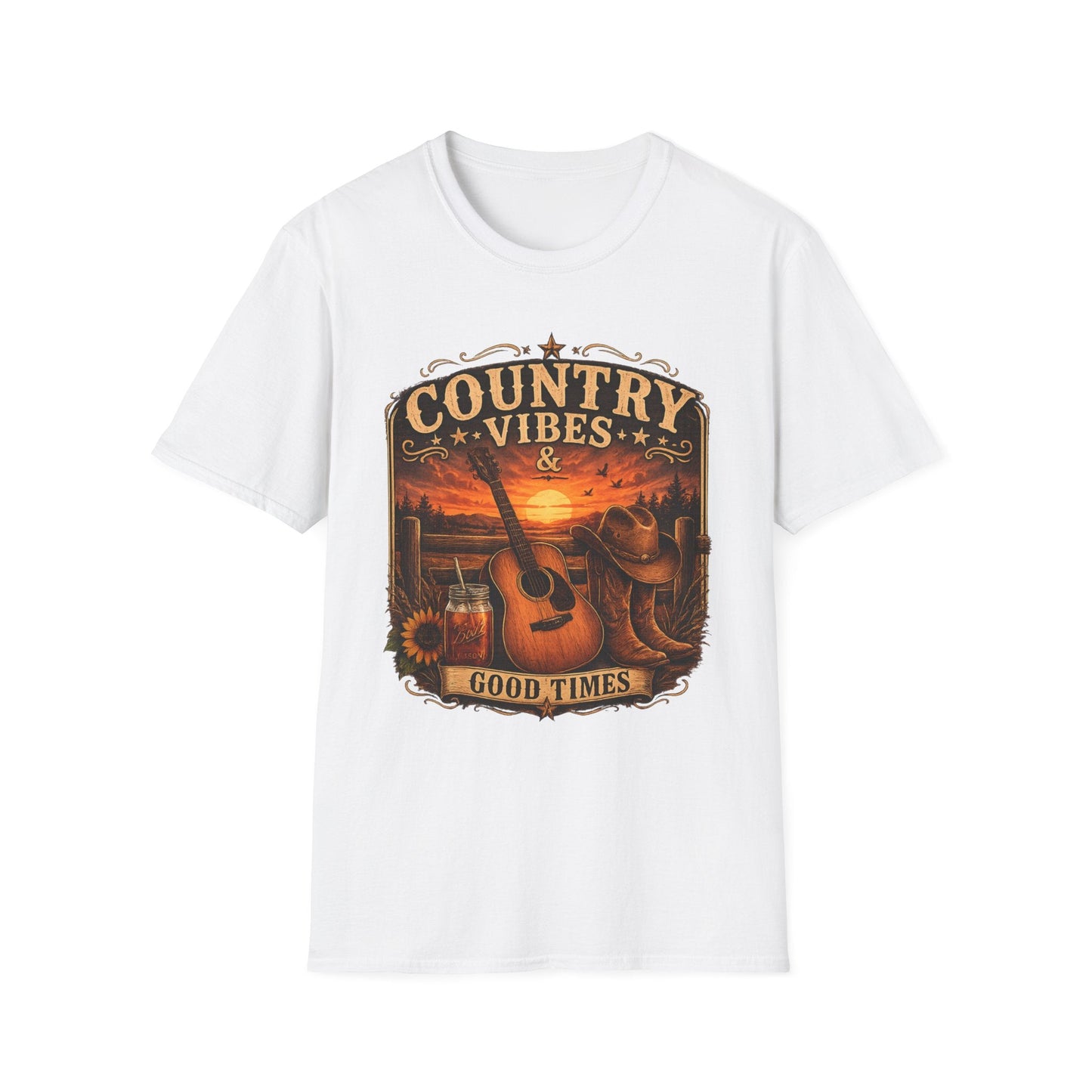 Country Vibes Good Times T-Shirt - SJM Print Store