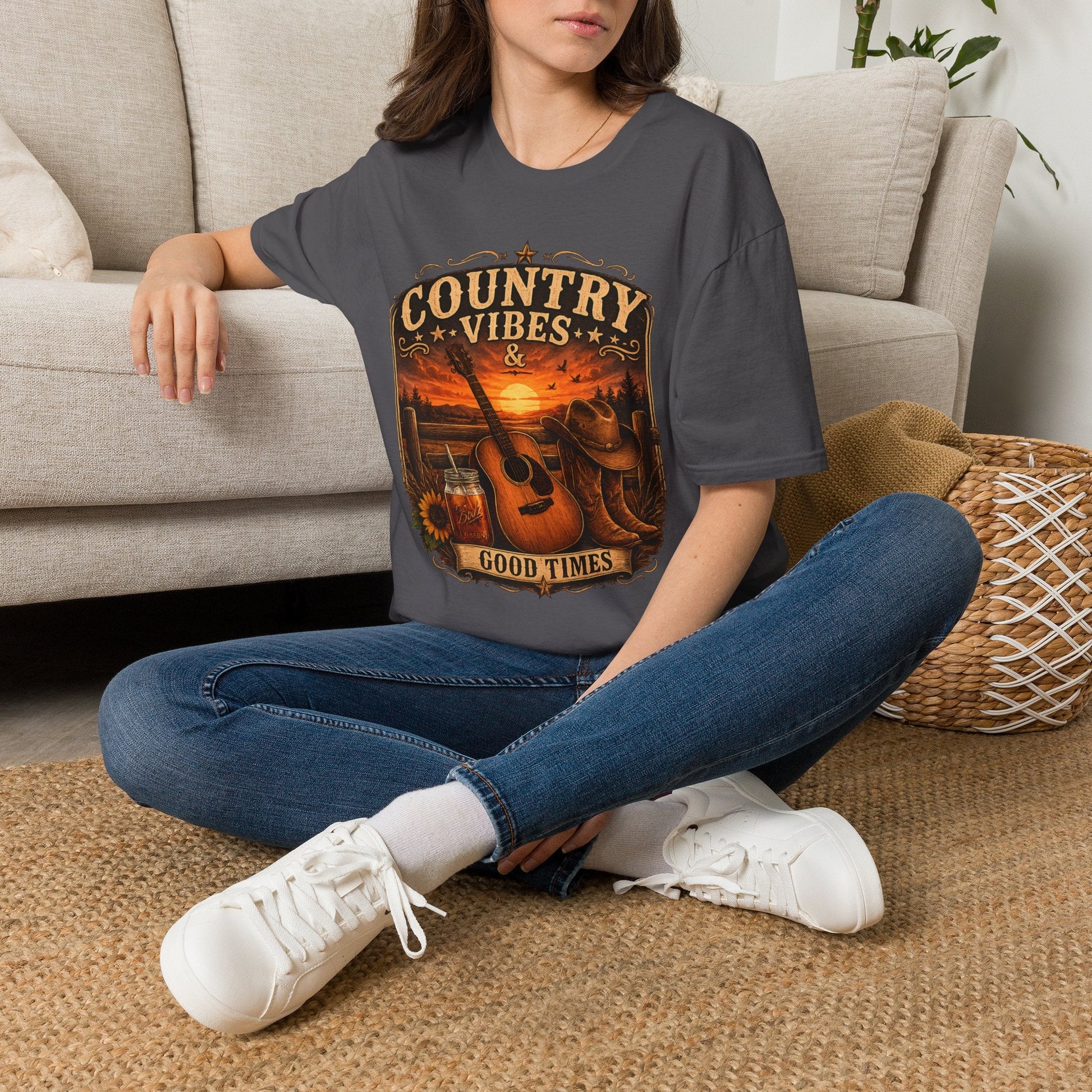 Country Vibes Good Times T-Shirt - SJM Print Store