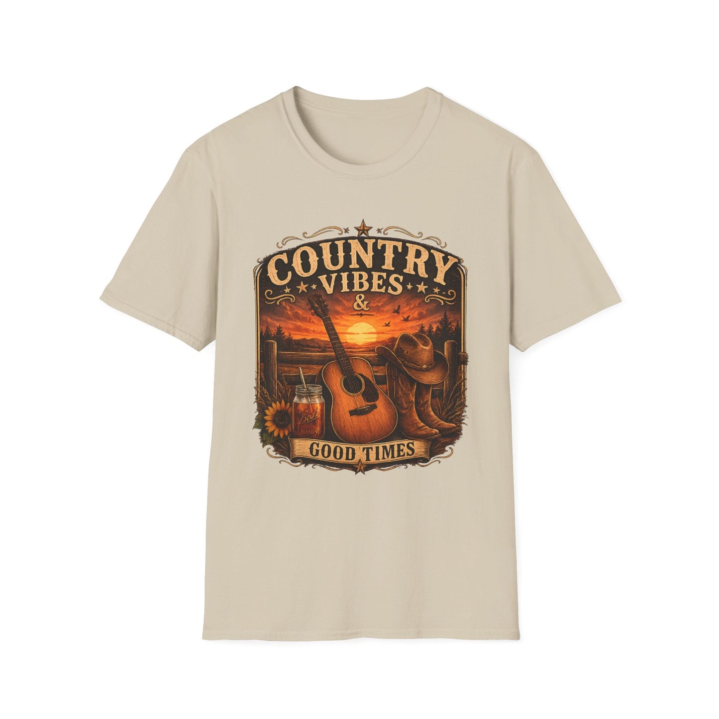 Country Vibes Good Times T-Shirt - SJM Print Store