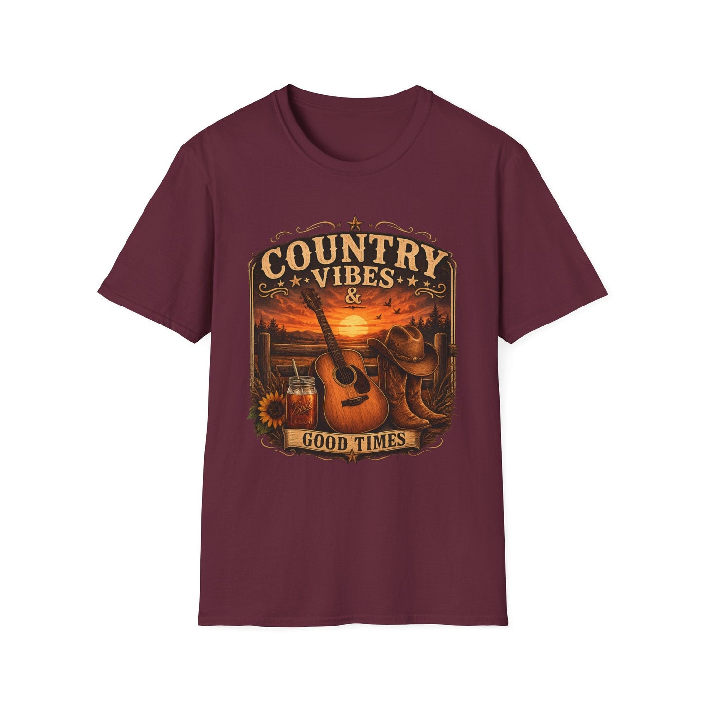 Country Vibes Good Times T-Shirt - SJM Print Store
