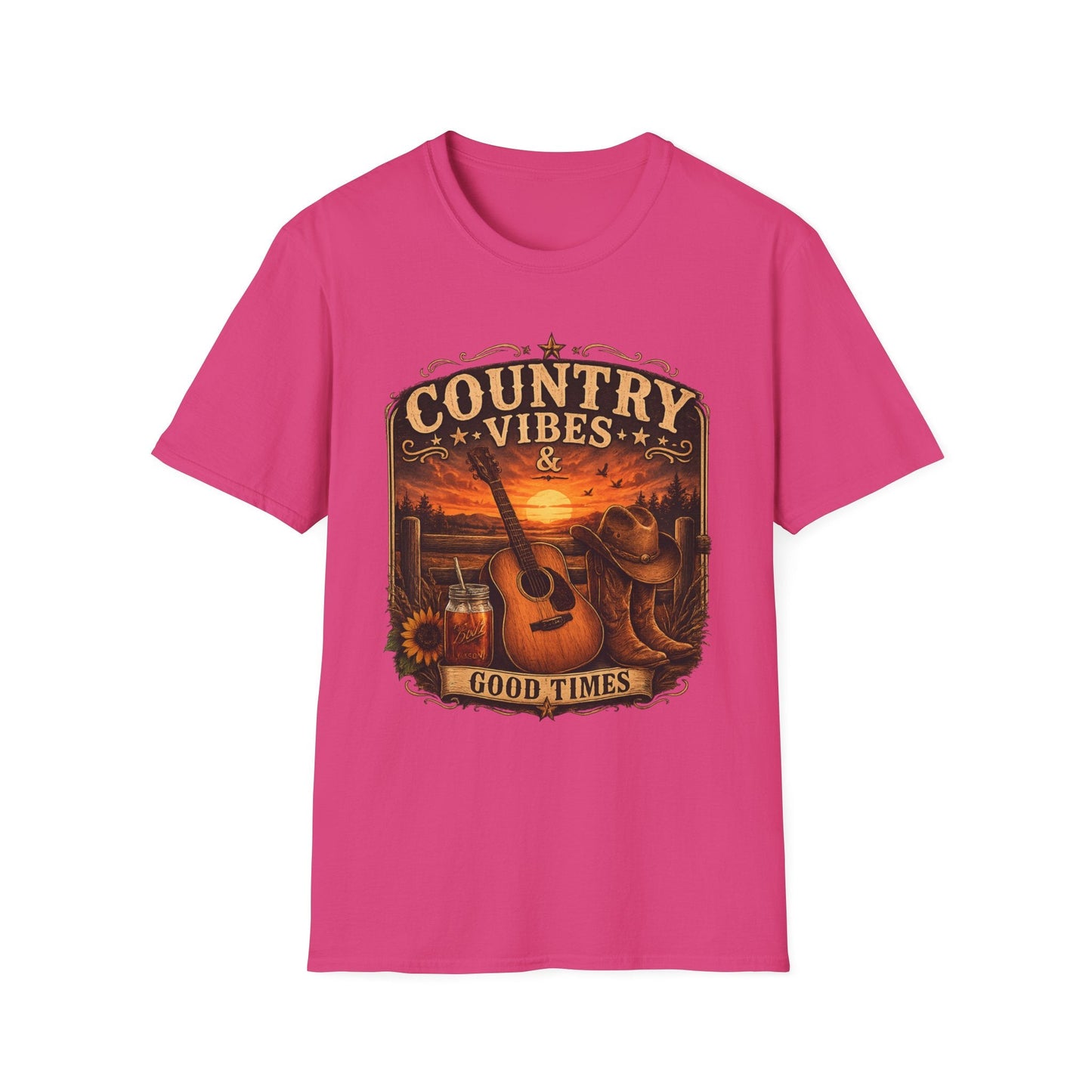 Country Vibes Good Times T-Shirt - SJM Print Store