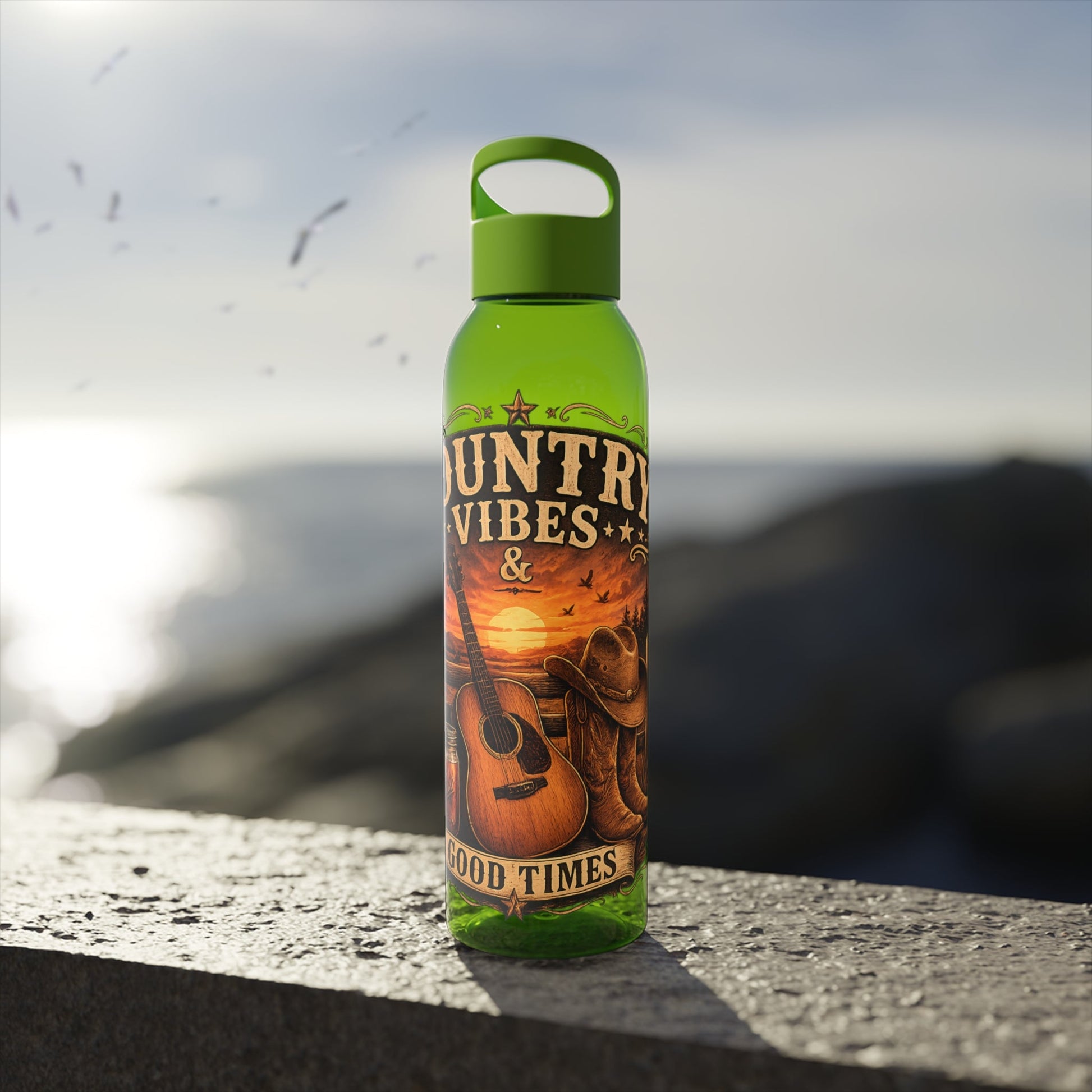 Country Vibes Water Bottle - SJM Print Store