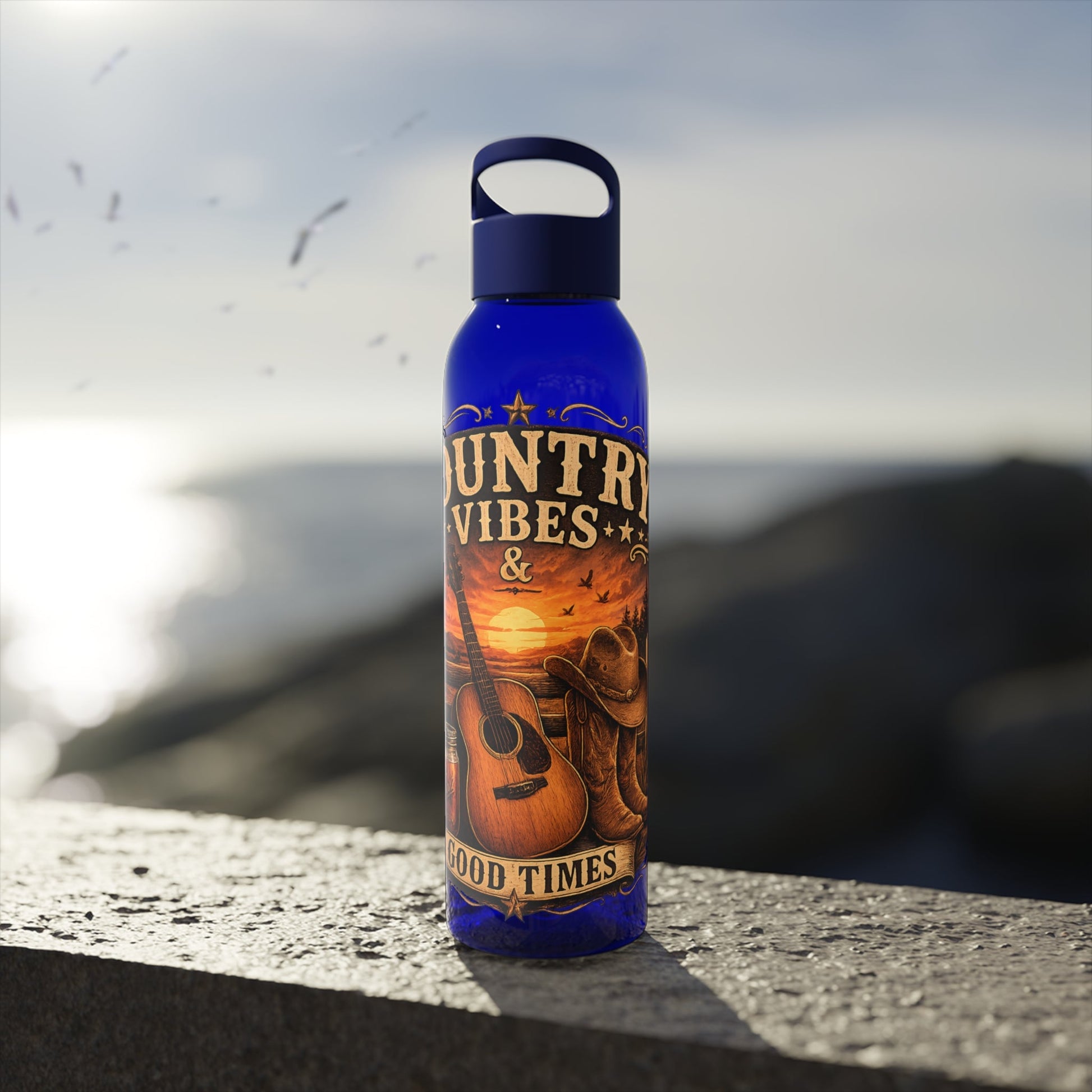 Country Vibes Water Bottle - SJM Print Store