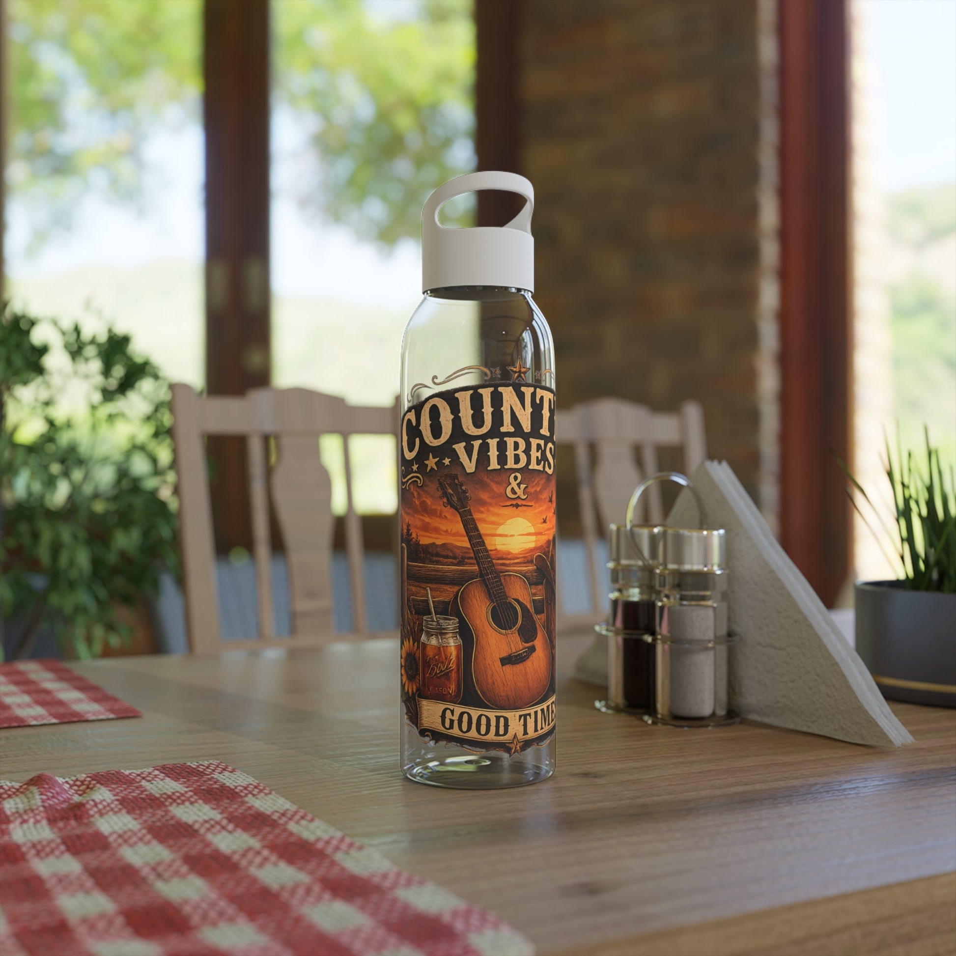 Country Vibes Water Bottle - SJM Print Store