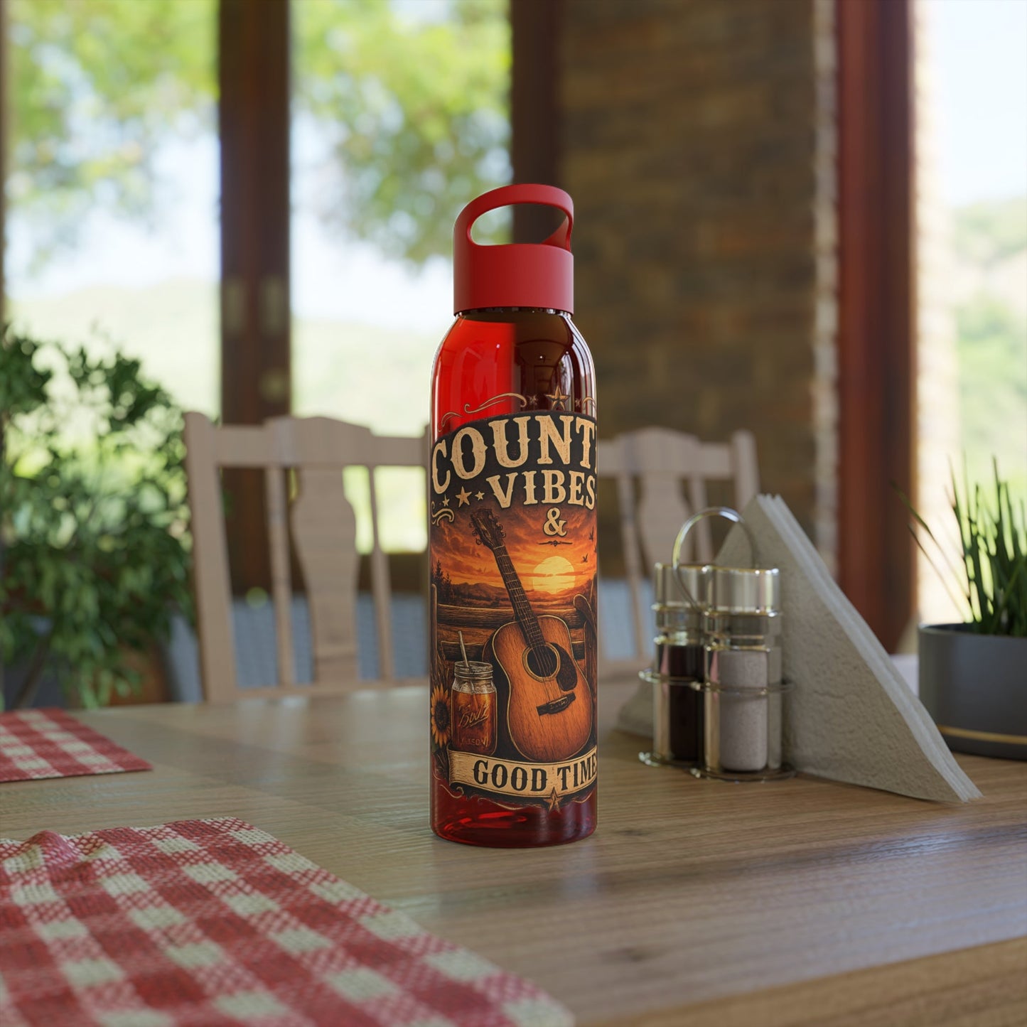 Country Vibes Water Bottle - SJM Print Store