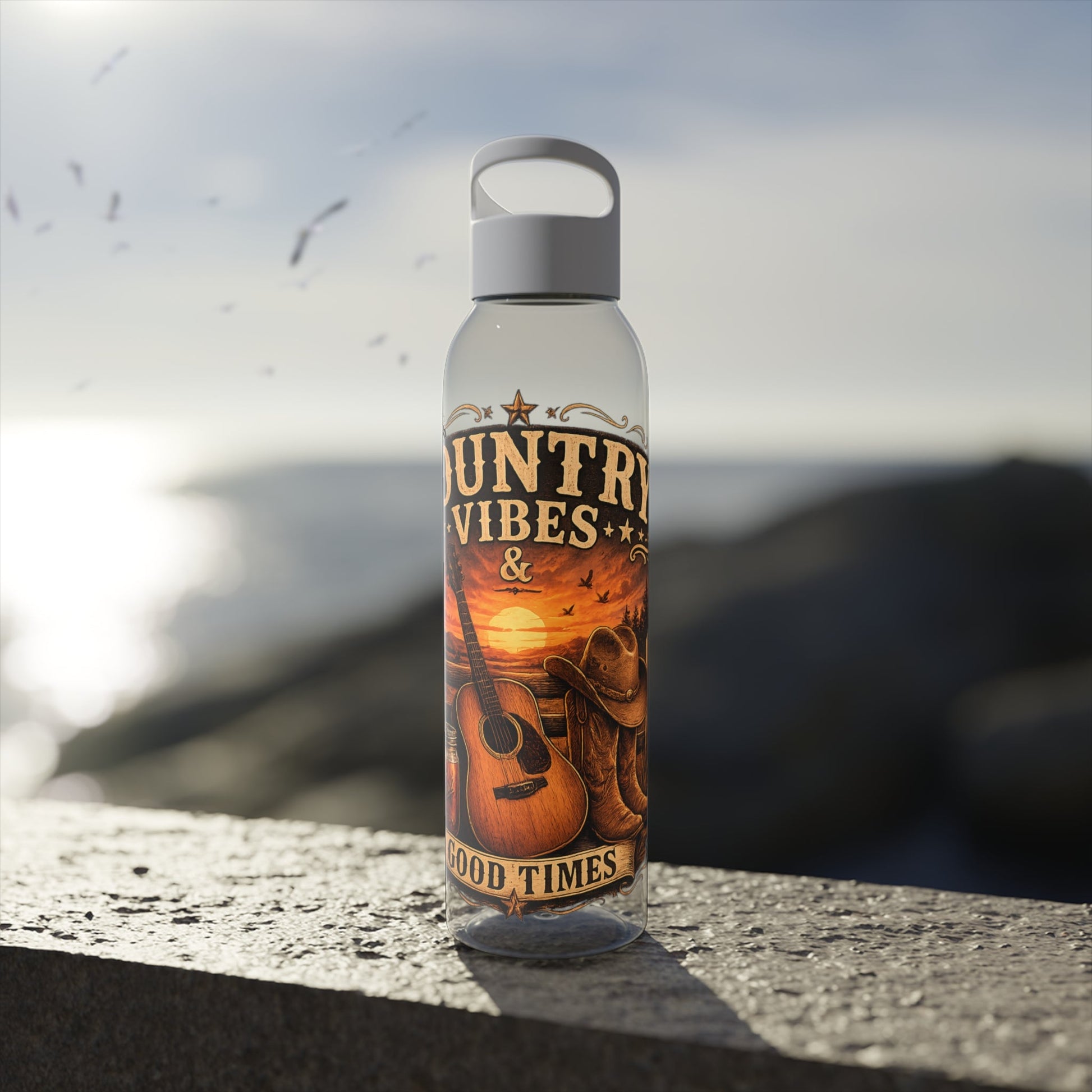 Country Vibes Water Bottle - SJM Print Store