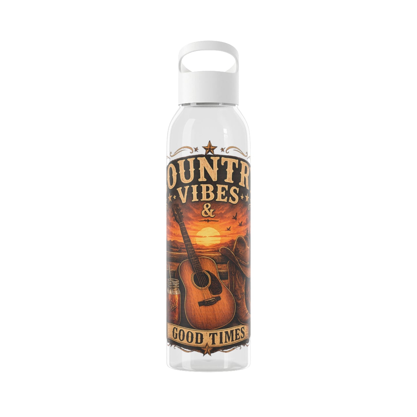 Country Vibes Water Bottle - SJM Print Store