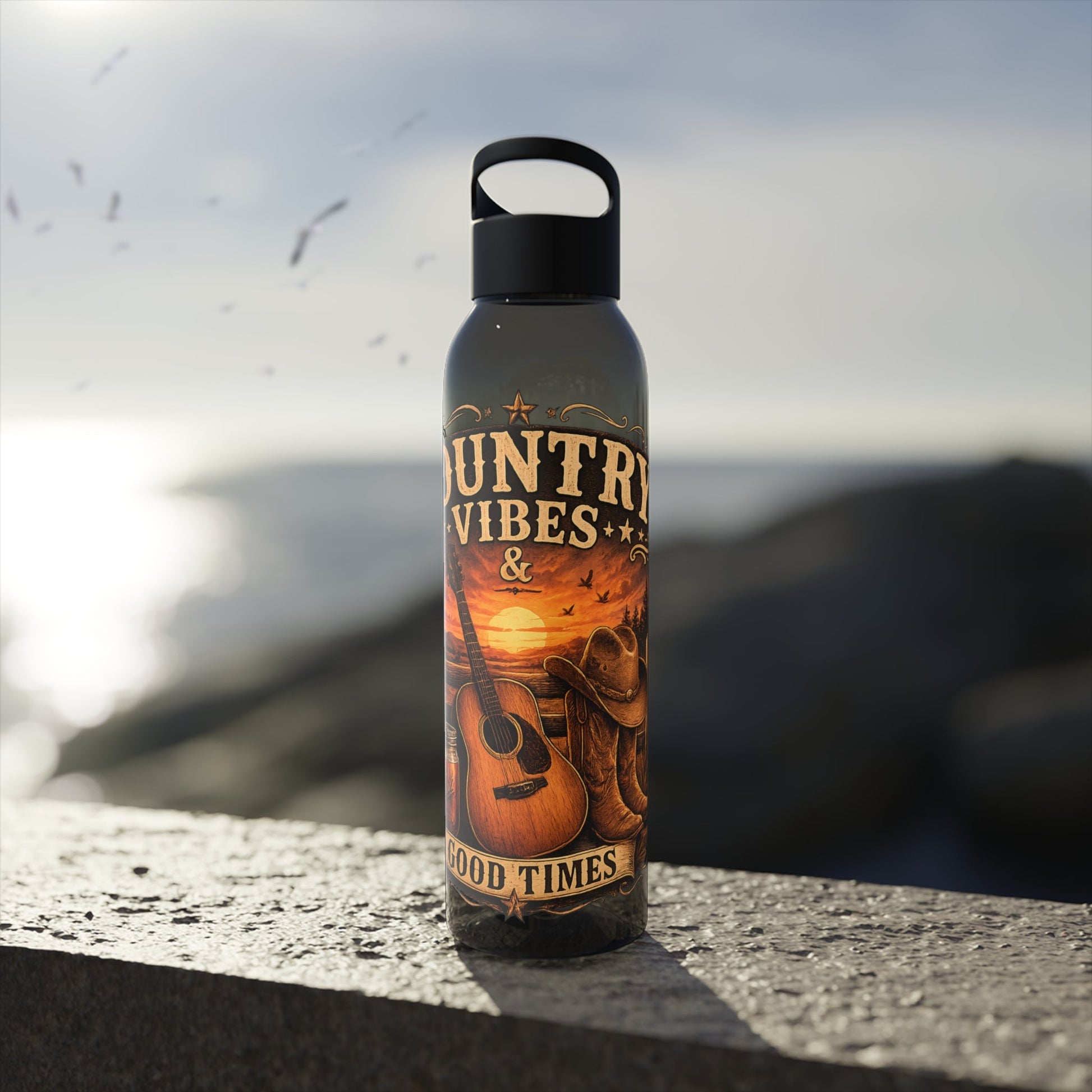 Country Vibes Water Bottle - SJM Print Store