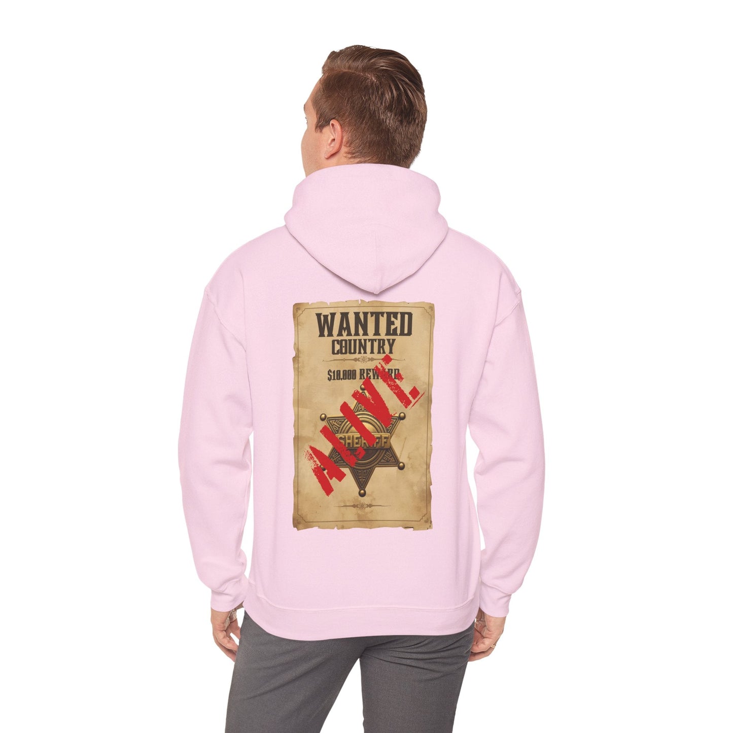 Country Western 'Wanted' Vintage Poster Hoodie - SJM Print Store