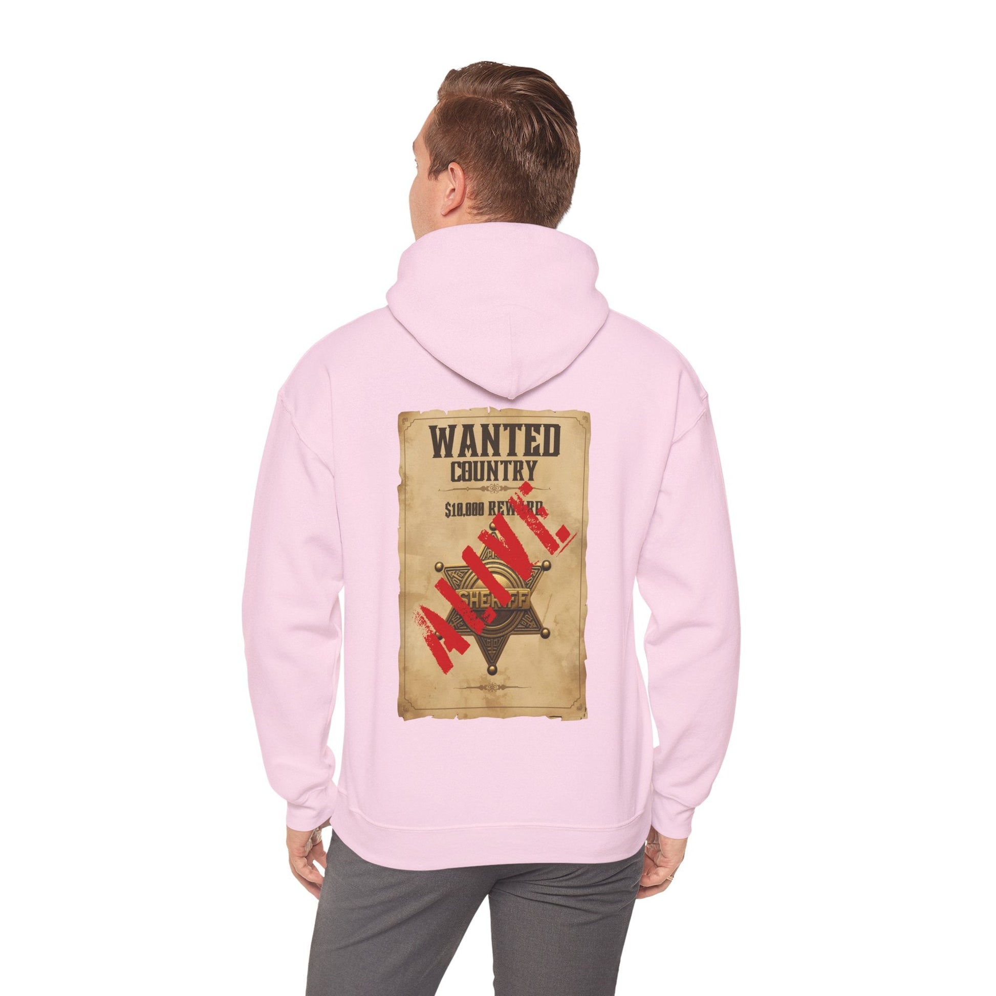 Country Western 'Wanted' Vintage Poster Hoodie - SJM Print Store