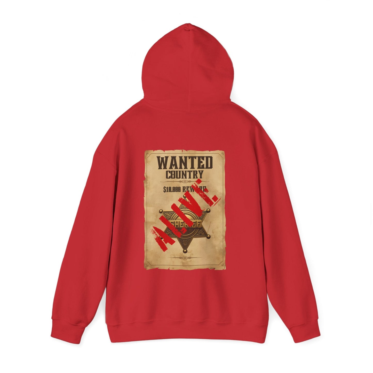 Country Western 'Wanted' Vintage Poster Hoodie - SJM Print Store