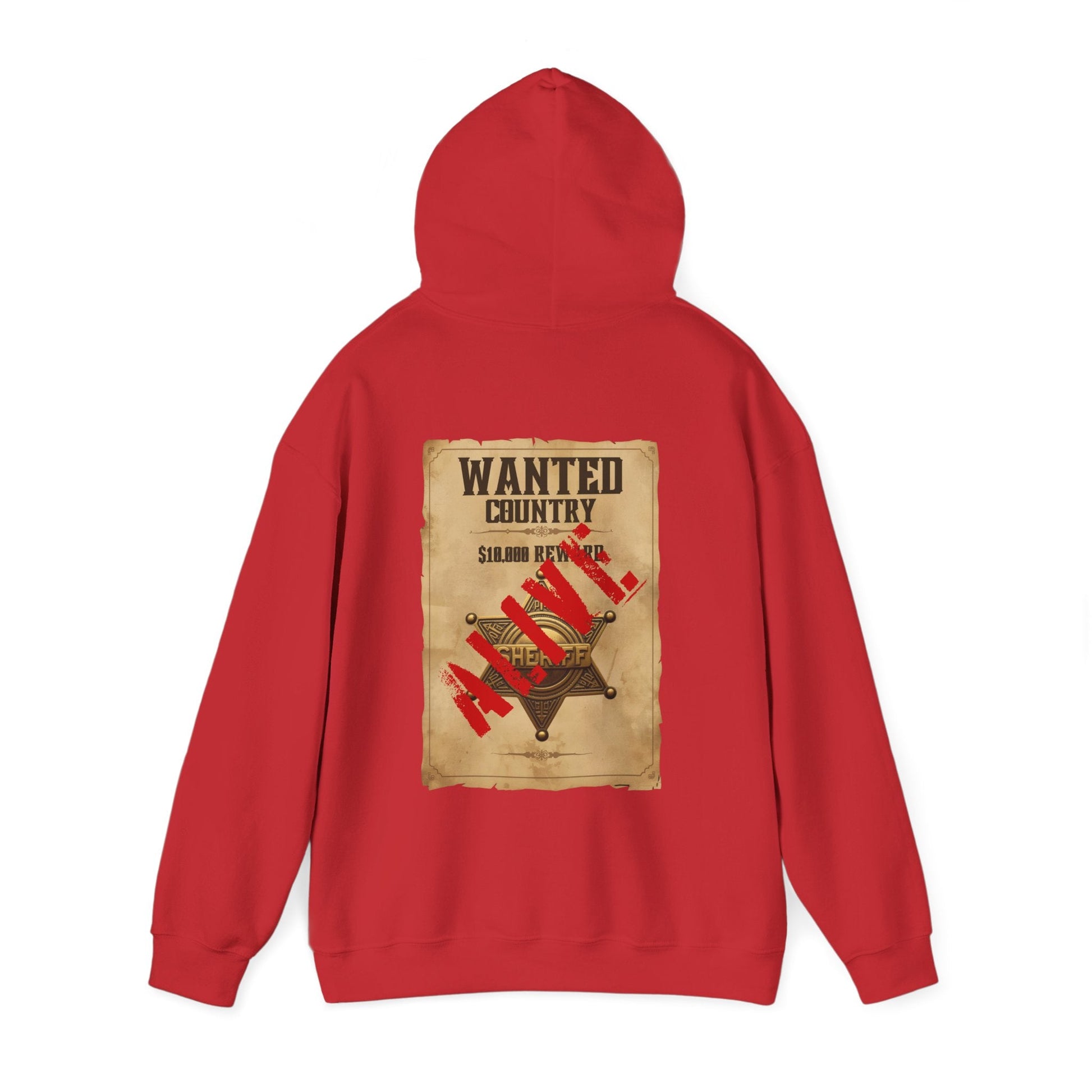 Country Western 'Wanted' Vintage Poster Hoodie - SJM Print Store