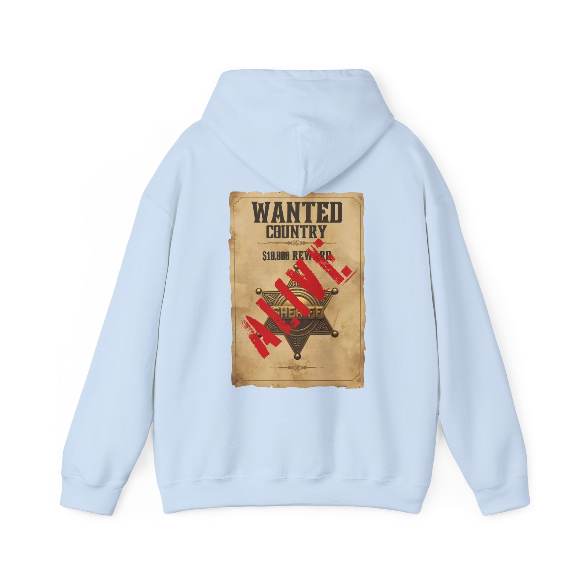 Country Western 'Wanted' Vintage Poster Hoodie - SJM Print Store