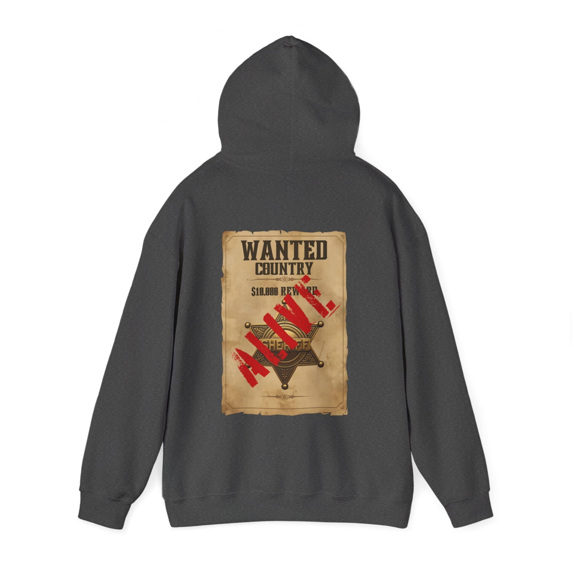 Country Western 'Wanted' Vintage Poster Hoodie - SJM Print Store