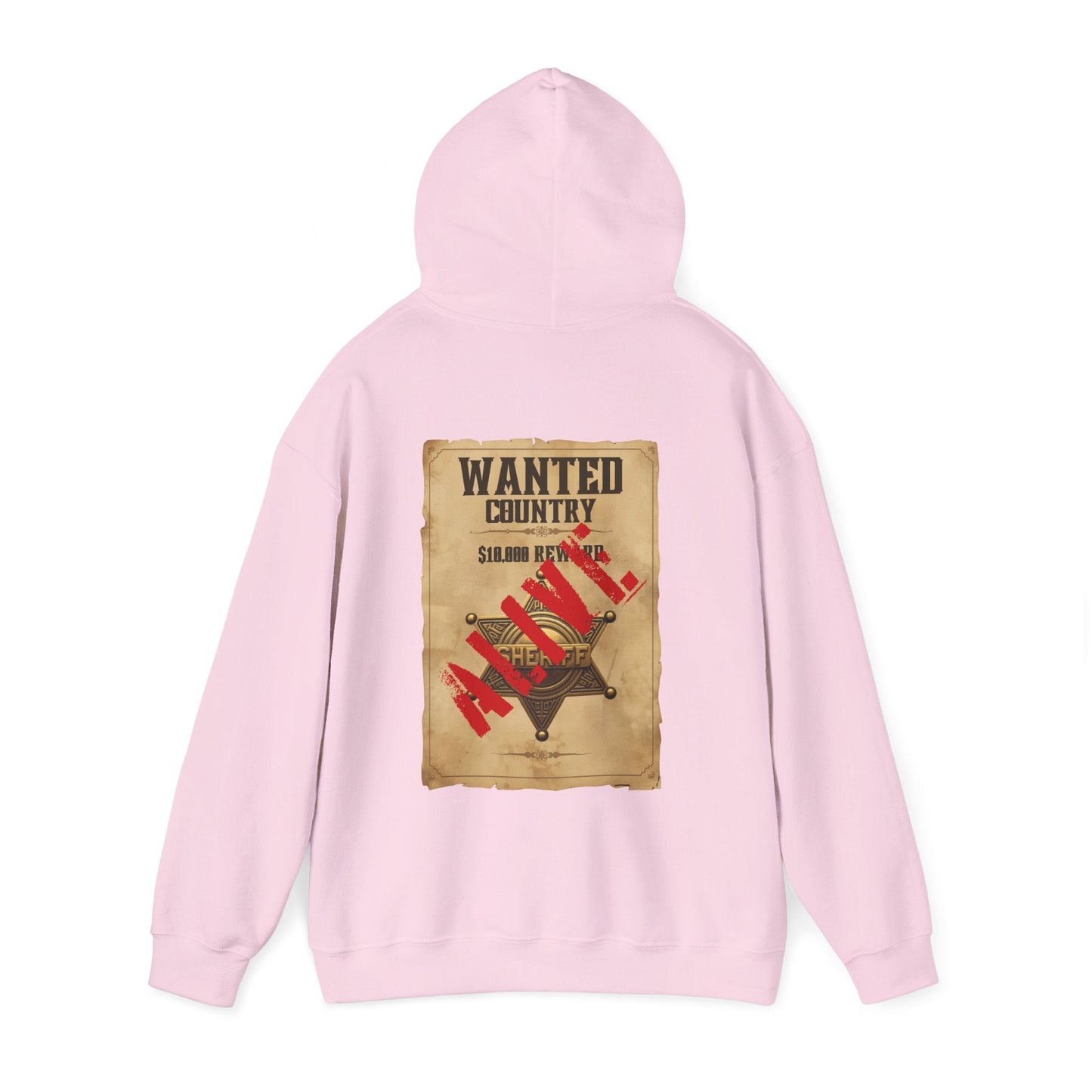 Country Western 'Wanted' Vintage Poster Hoodie - SJM Print Store