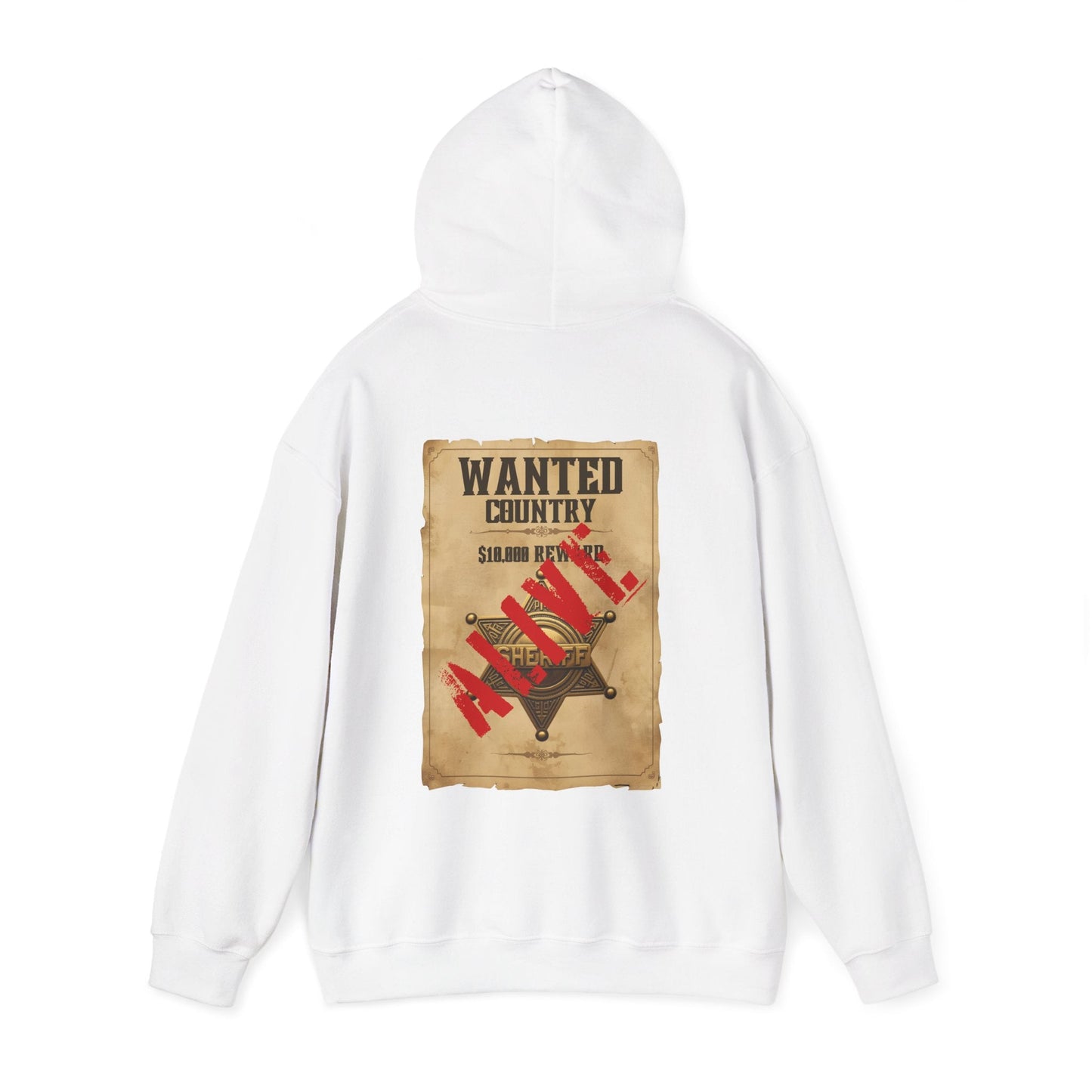 Country Western 'Wanted' Vintage Poster Hoodie - SJM Print Store